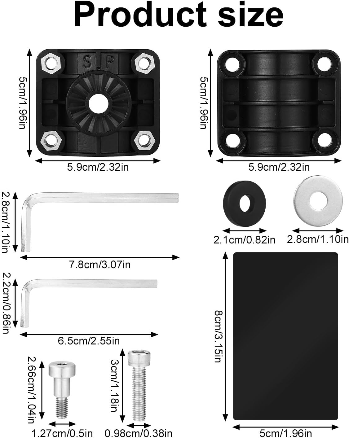 0 Degree Pole Mount Accessories, for Panoptix Lvs32-Transducer for Livescope plus LVS34 and System Replace 010-13228-03 0101322803 for Livescope Ice Fishing Bundle and Associated System image number 4