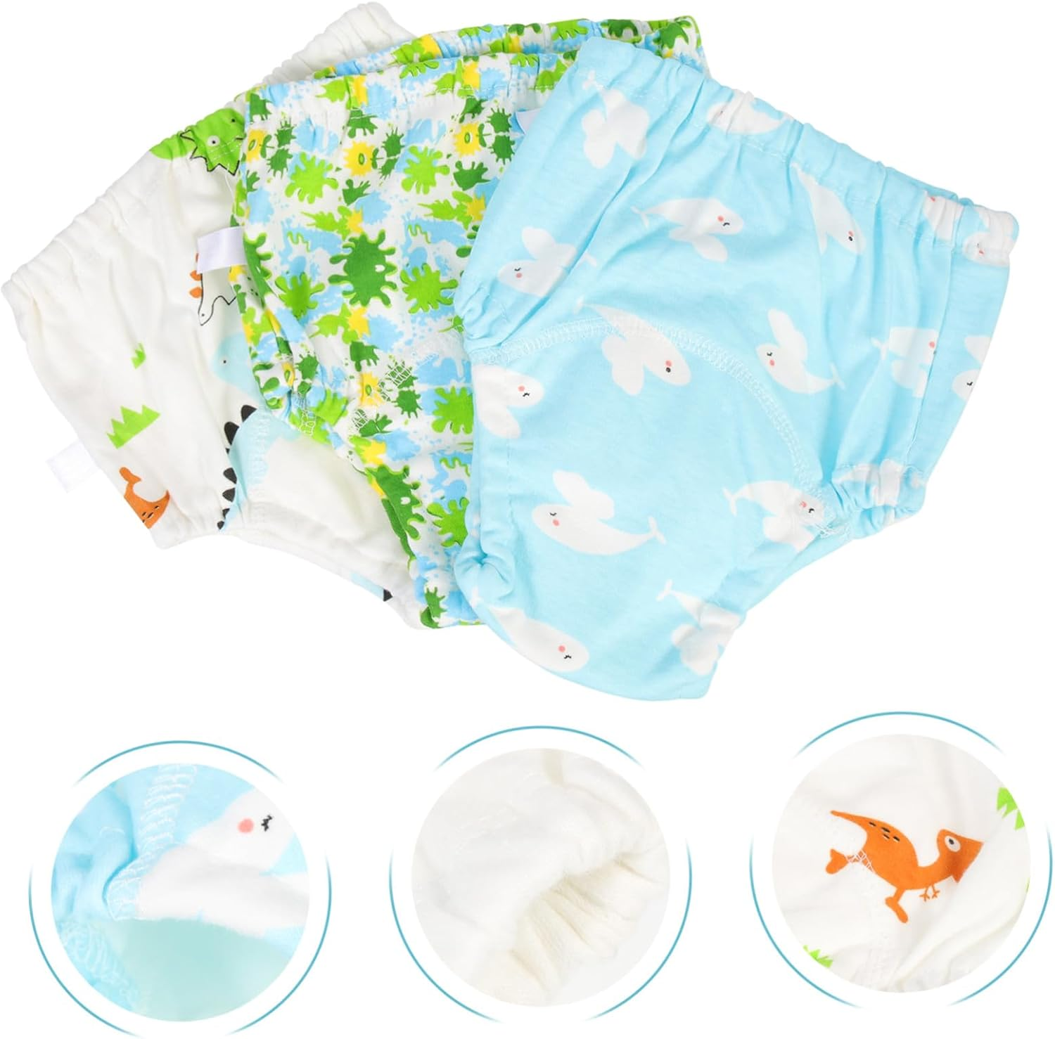 BESPORTBLE 3Pcs Reusable Swim Diapers Swim Pant for Boys and Comfortable Breathable Swimming Supplies image number 2