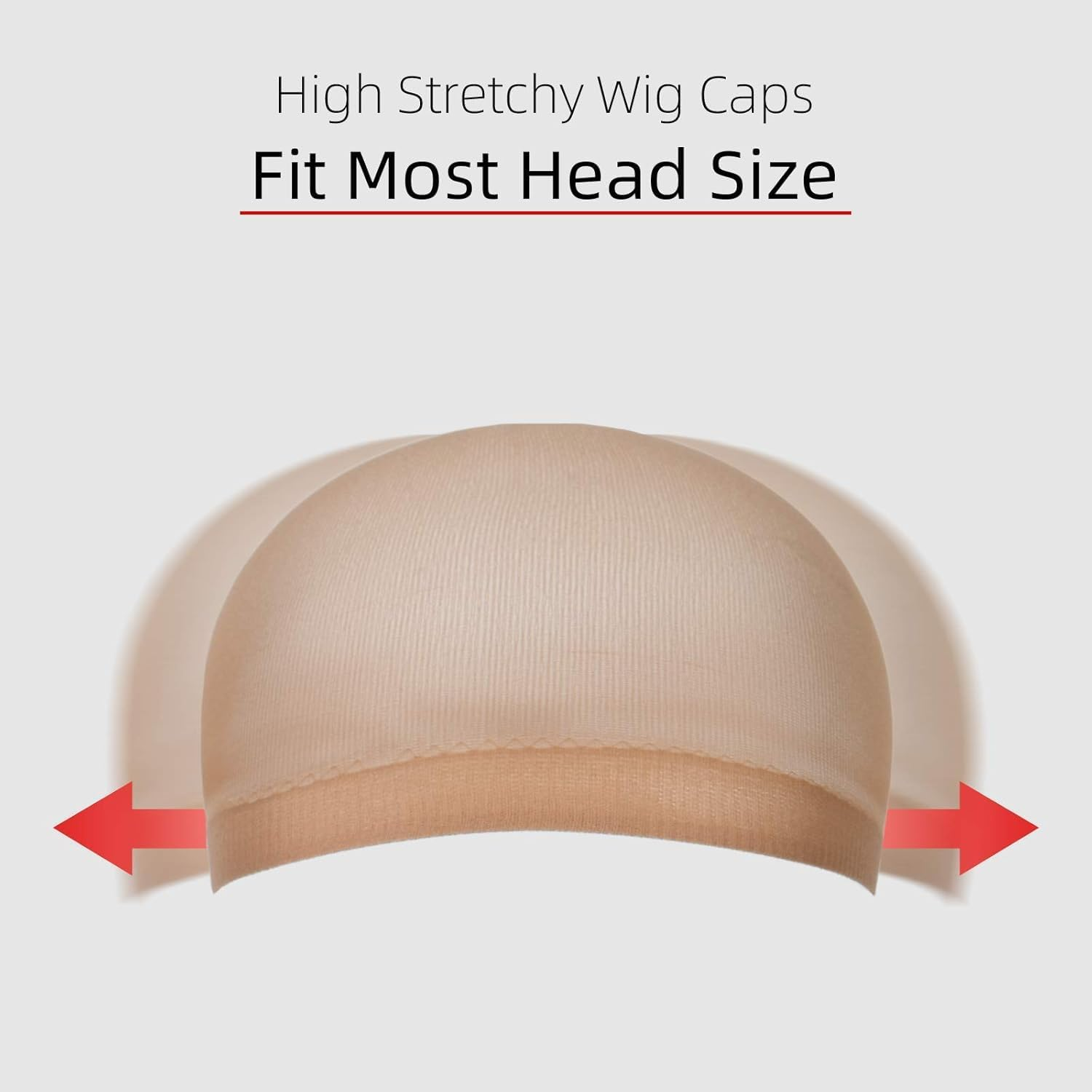 Wig Caps, 6 Pcs Stretchy Nylon Stocking Wig Cap Ultra Thin, Unisex to Hold in Place for Women Men, Breathable Net for Long Short Hair image number 5