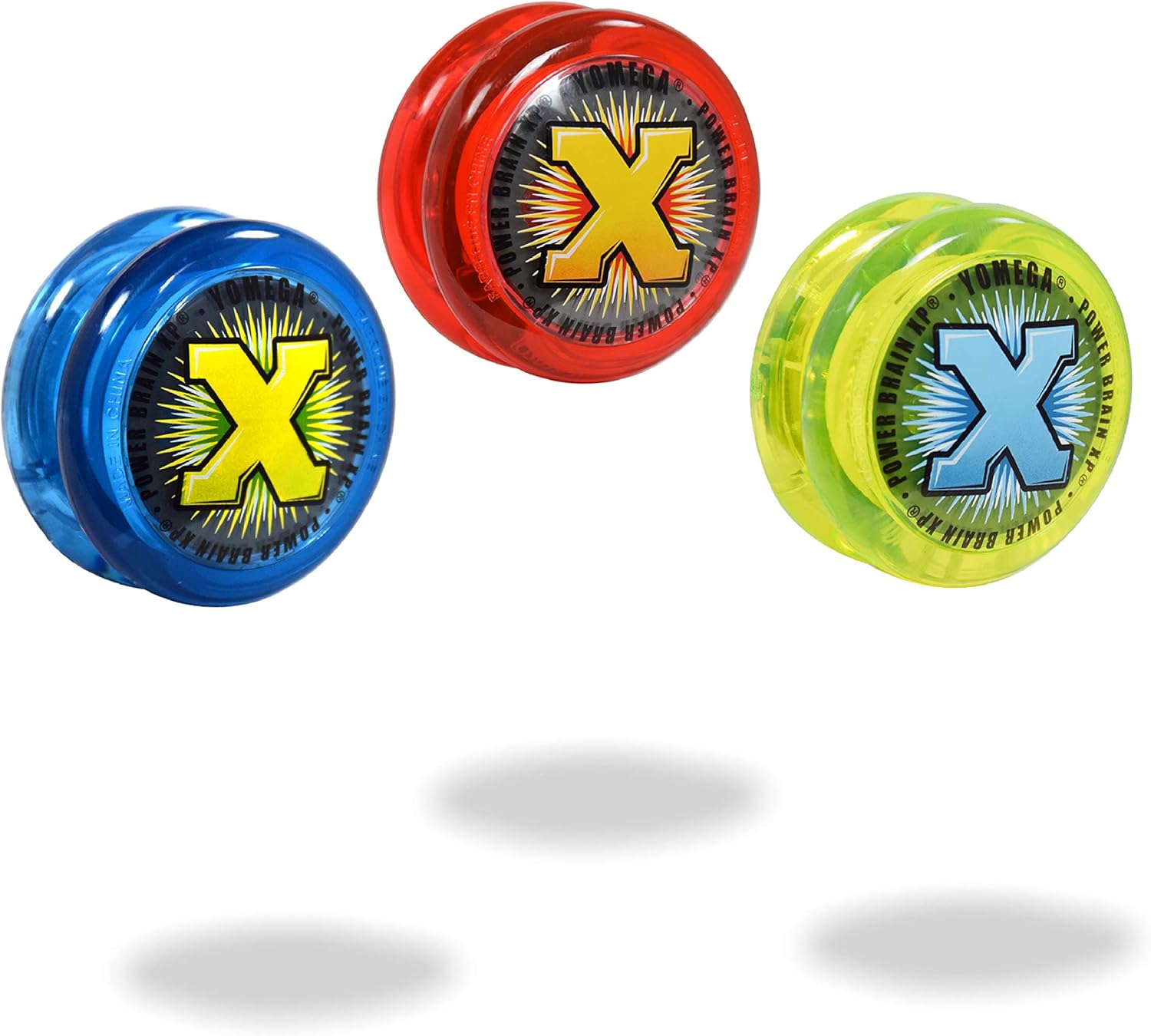 Yomega Power Brain XP Yoyo - Professional Yoyo with a Smart Switch Which Enables Players to Choose between Auto-Return and Manual Styles of Play. + Extra 2 Strings & 3 Month Warranty (Blue) image number 1