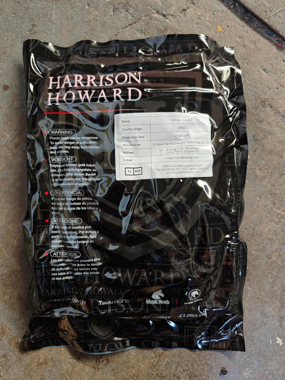 Harrison Howard Horse Fly Mask Standard Original Grey Warmblood Extra Large image number 5