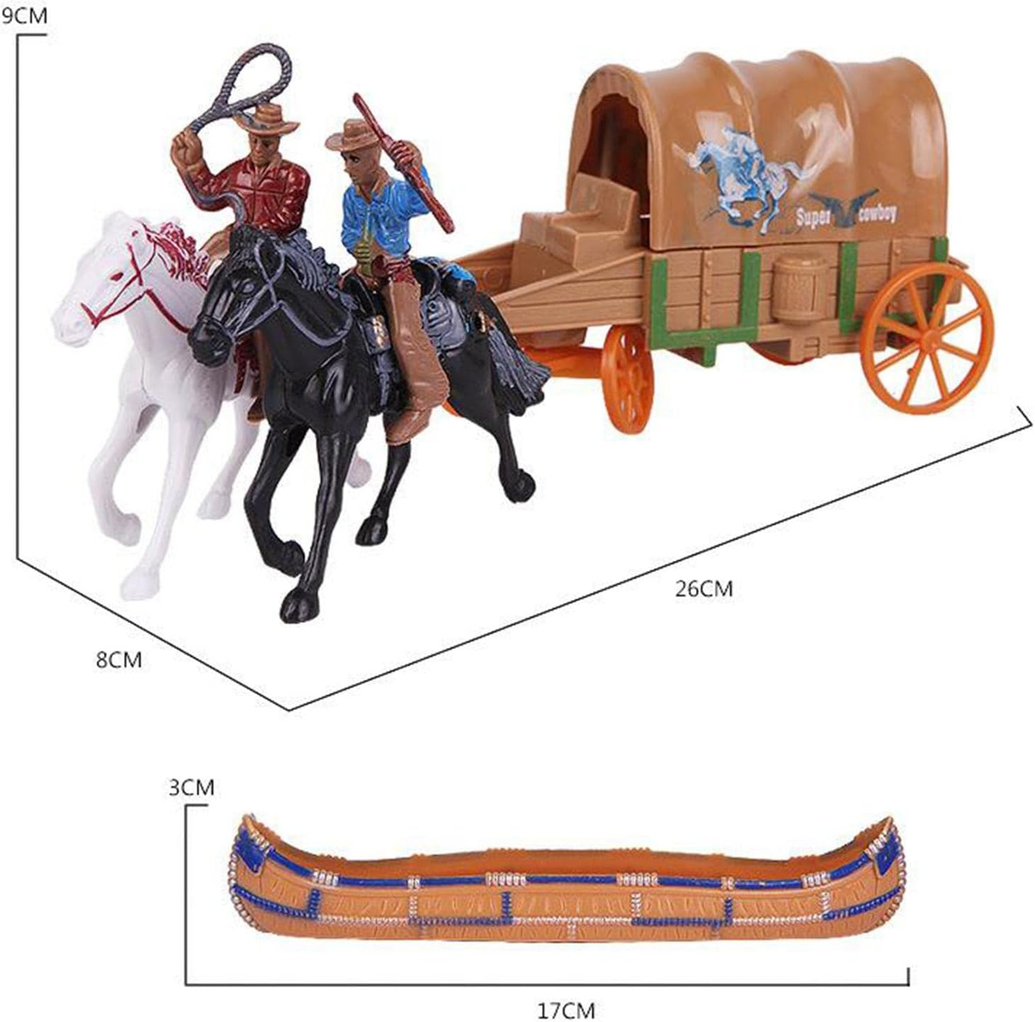1 Set Cowboys and Plastic Figurines Playset Figures Home Decor image number 5