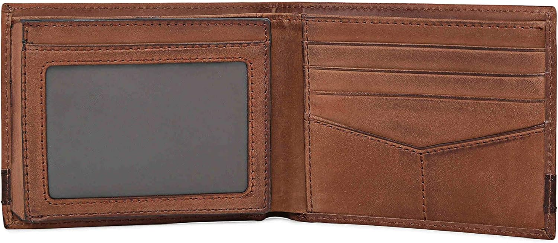 Fossil Men'S Quinn Bifold with Flip Id - Brown image number 2