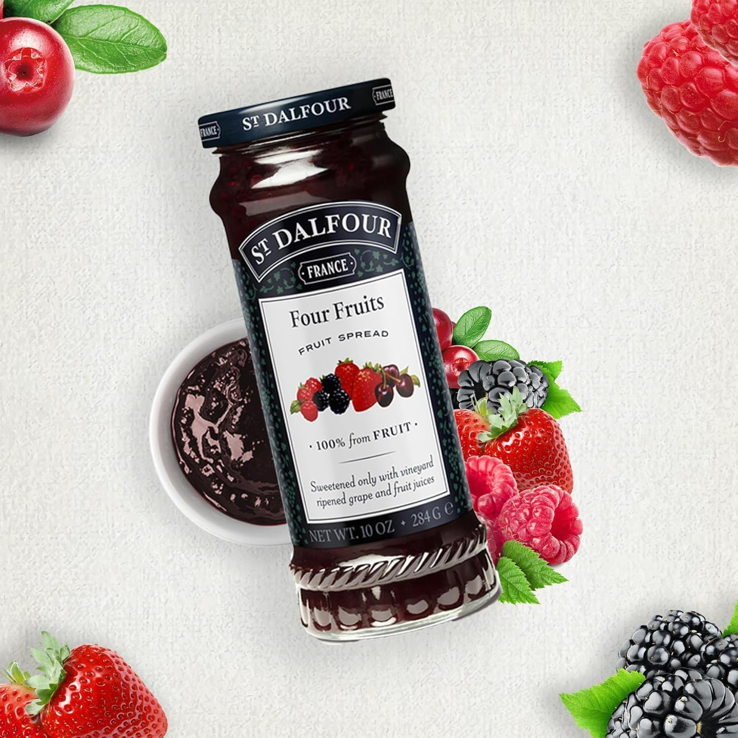 St Dalfour Four Fruits Fruit Spread 284 G image number 5