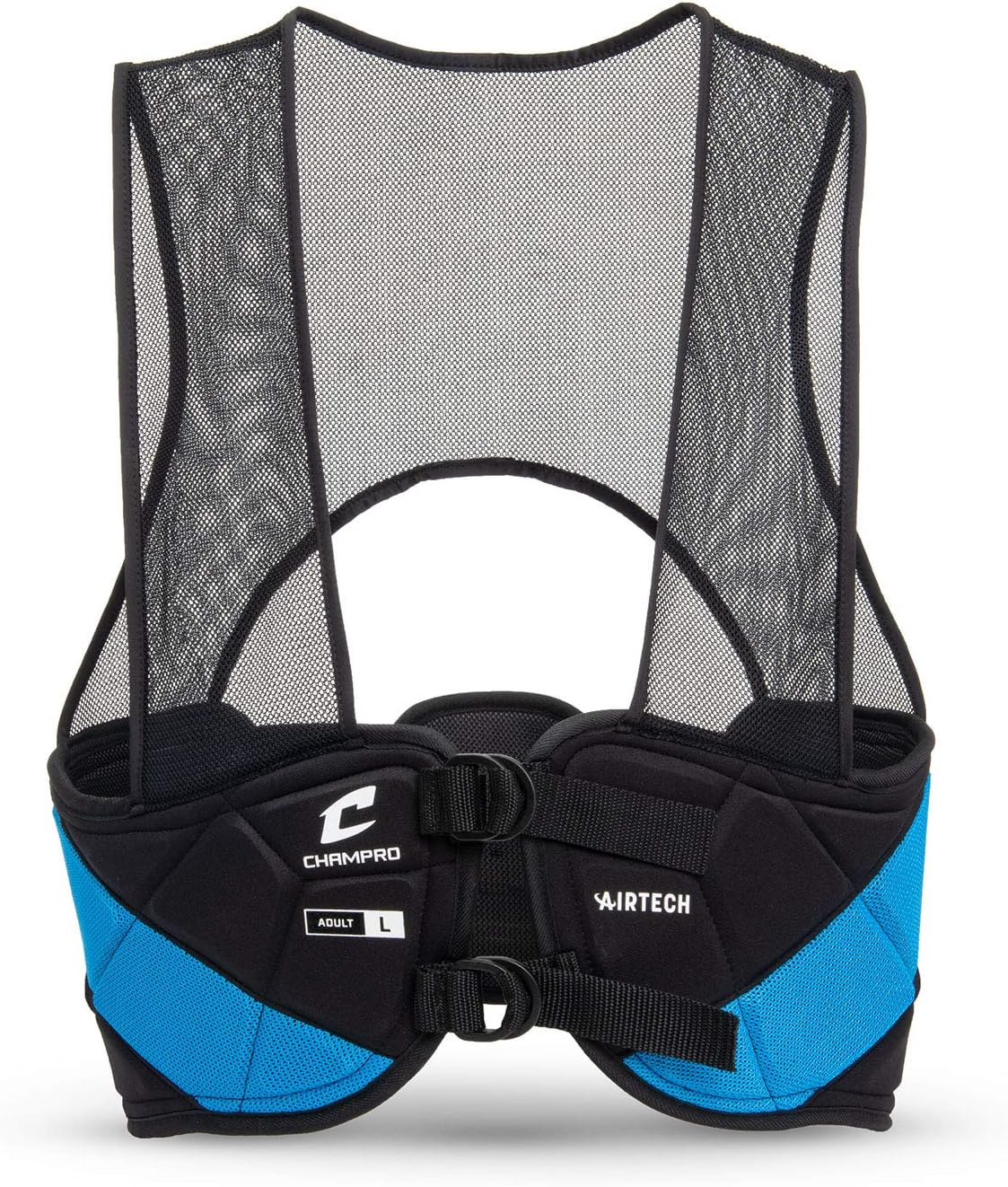 CHAMPRO Air Tech 3 Adult Football Rib Vest with Padded Rib Plate Guards and Tail Pad