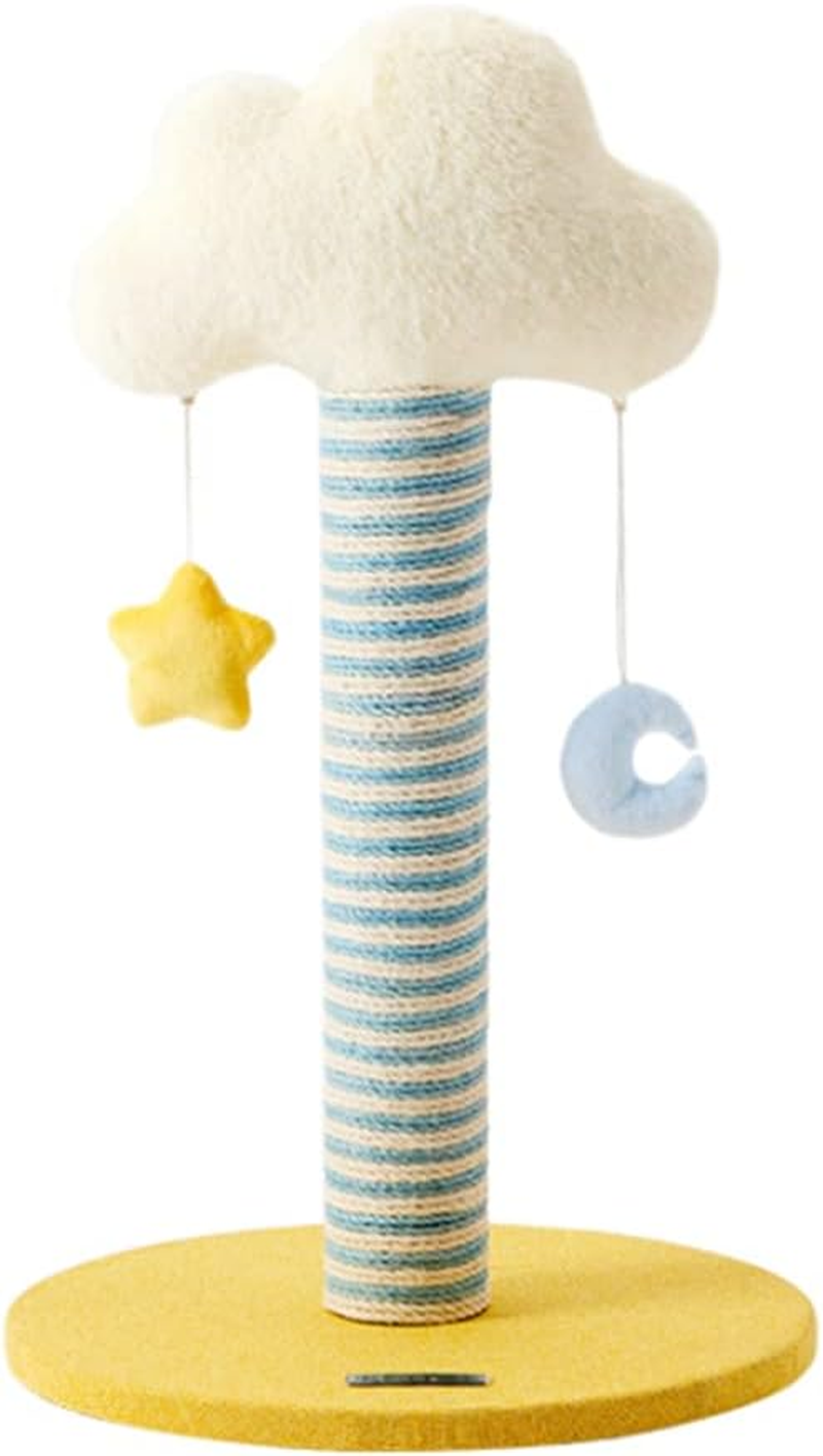 Creativity Cat Tree White Cloud Modeling, Cat Activity Tower with Colorful Jute Scratching Posts, Protect the Furniture image number 3