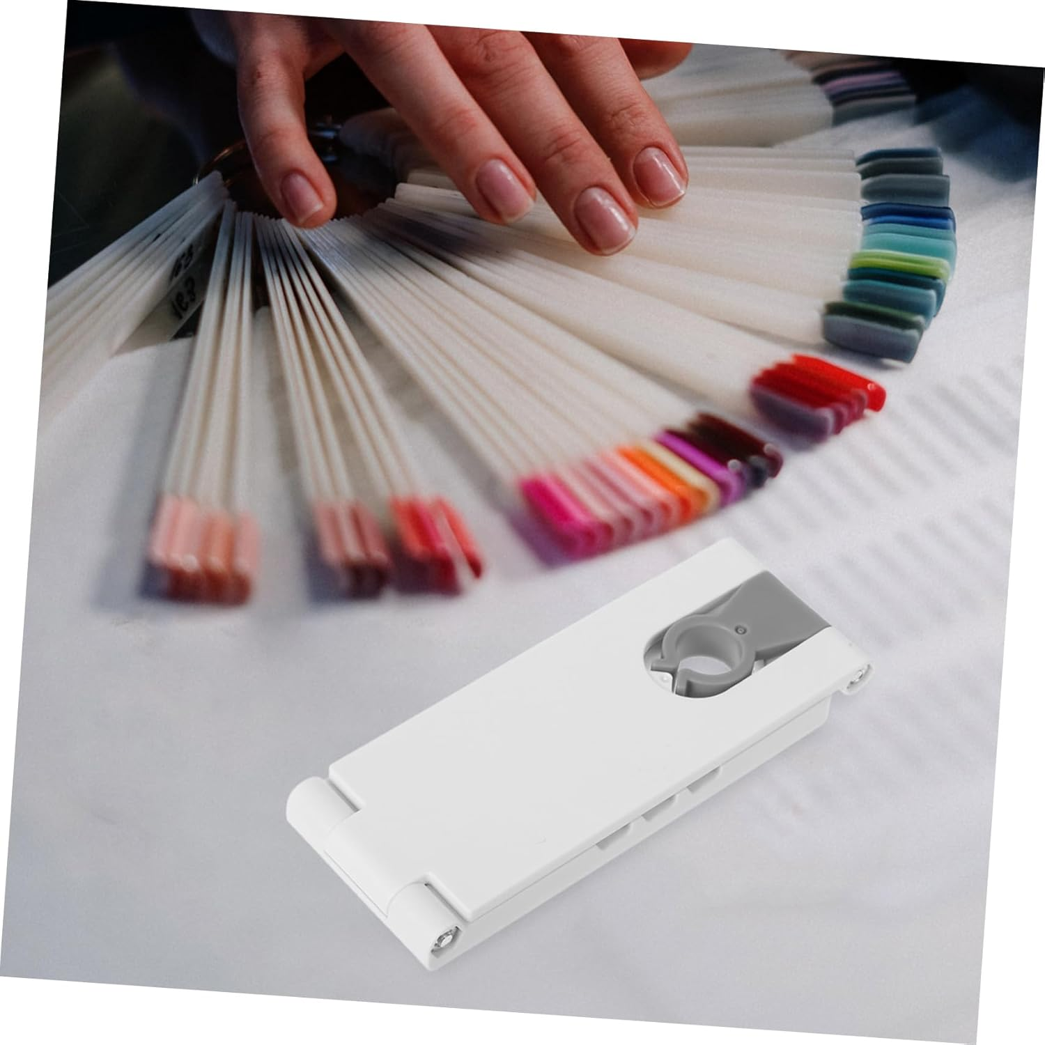 Rotatable Nail Lamp Stand Adjustable Holder with Loop for Stable Support for Manicure Makeup and Crafting Lightweight Portable Design image number 6