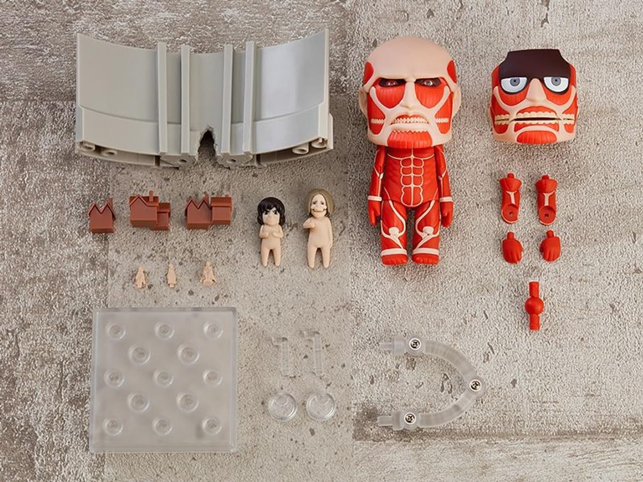 Good Smile Company Attack on Titan Colossal Titan Nendoroid Action Figure Renewal Set image number 4