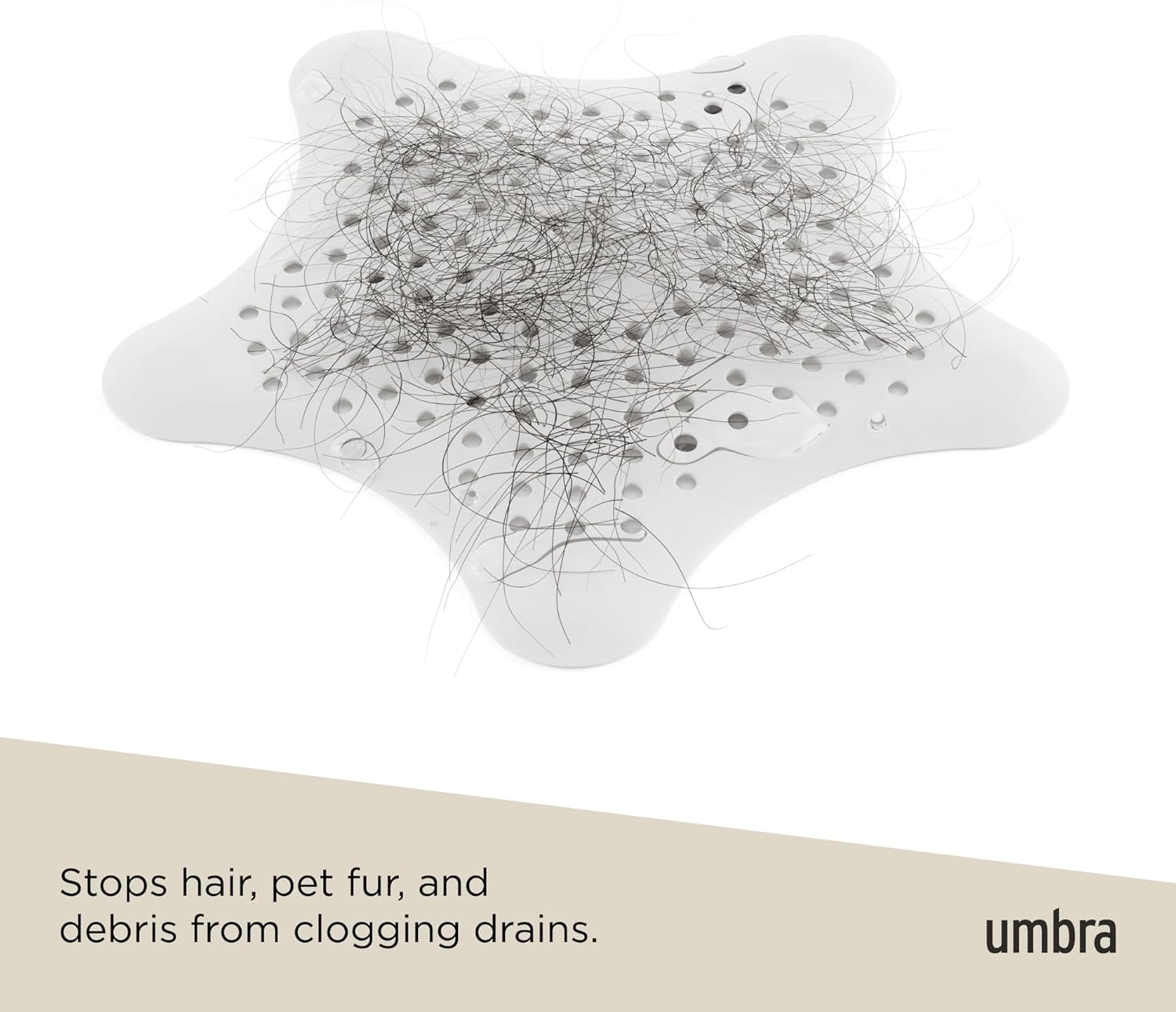 Umbra Starfish Hair Catcher, White image number 6