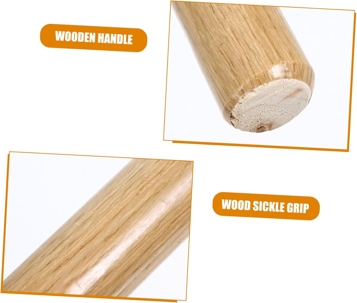 ROMISBABA Solid Wood Shovel Handle Thickened Farm Tool Replacement Wooden Handle for Agricultural Gardening Tools image number 6