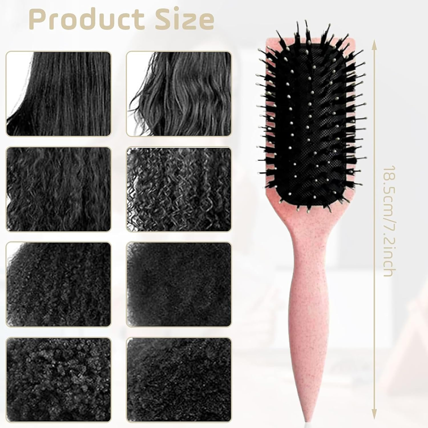 Curly Hair Brush,Curl Defining Brush for Women & Men,Curl Brush to Reduce Pulling & Curl Separation, Brush for Curly Hair,Shaping & Defining Curls