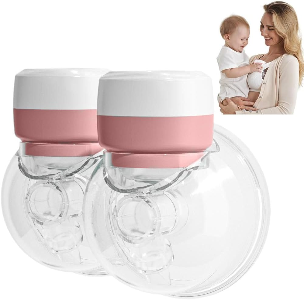 Double Wearable Breast Pump, Food Grade,Electric Hands-Free Breast Pumps with 3 Modes, 19 Levels, LCD Display& Memory Function image number 6
