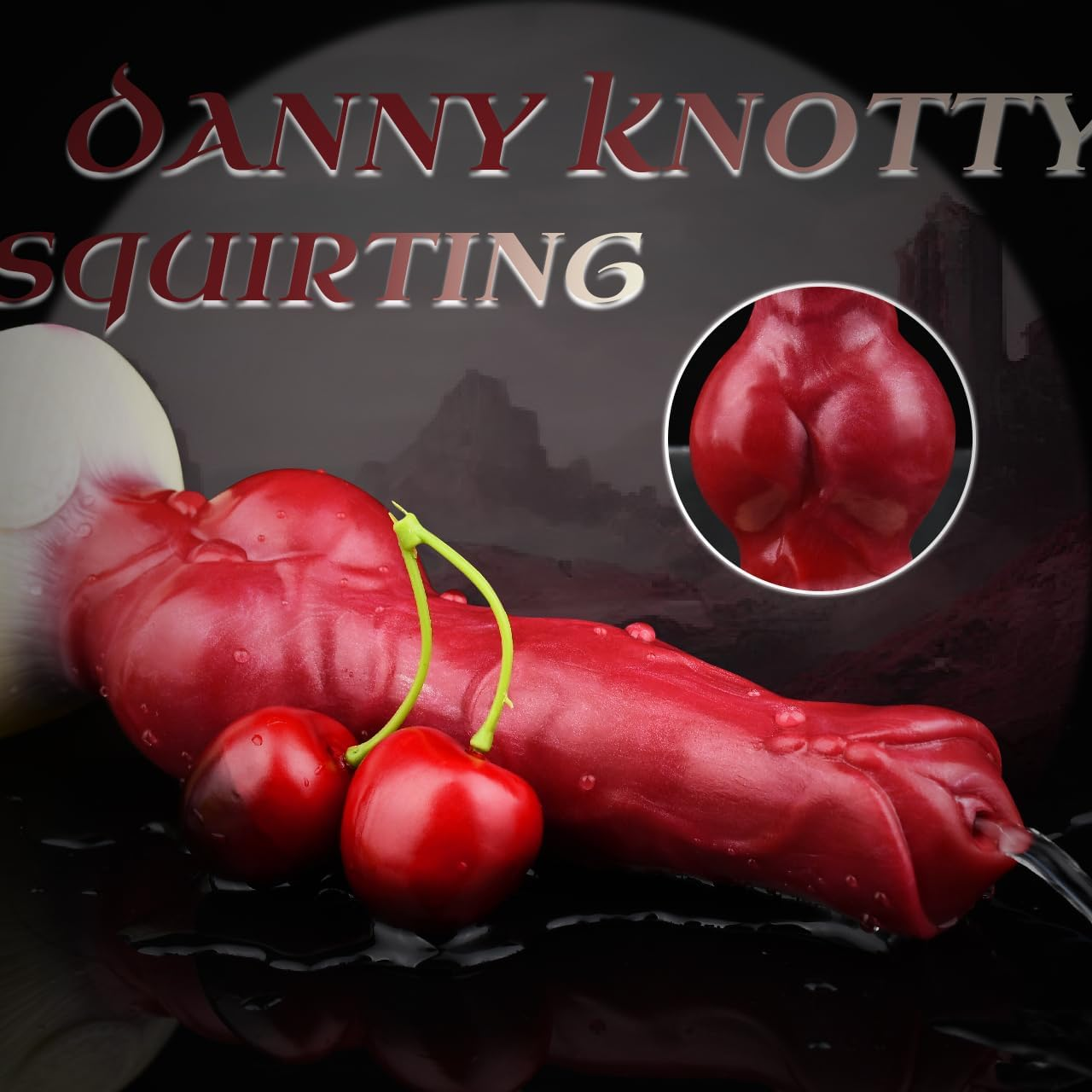 Dany'S Desire, NNSX Pet Fantasy Dildo,Naughty Knotty Sex Toy for Vaginal Masturbation and Anal Plearure, 7,3'' Insertable Medium Size Dildo Plug, Realistic Sexual Stimulation Device (With Tube Pump) image number 1