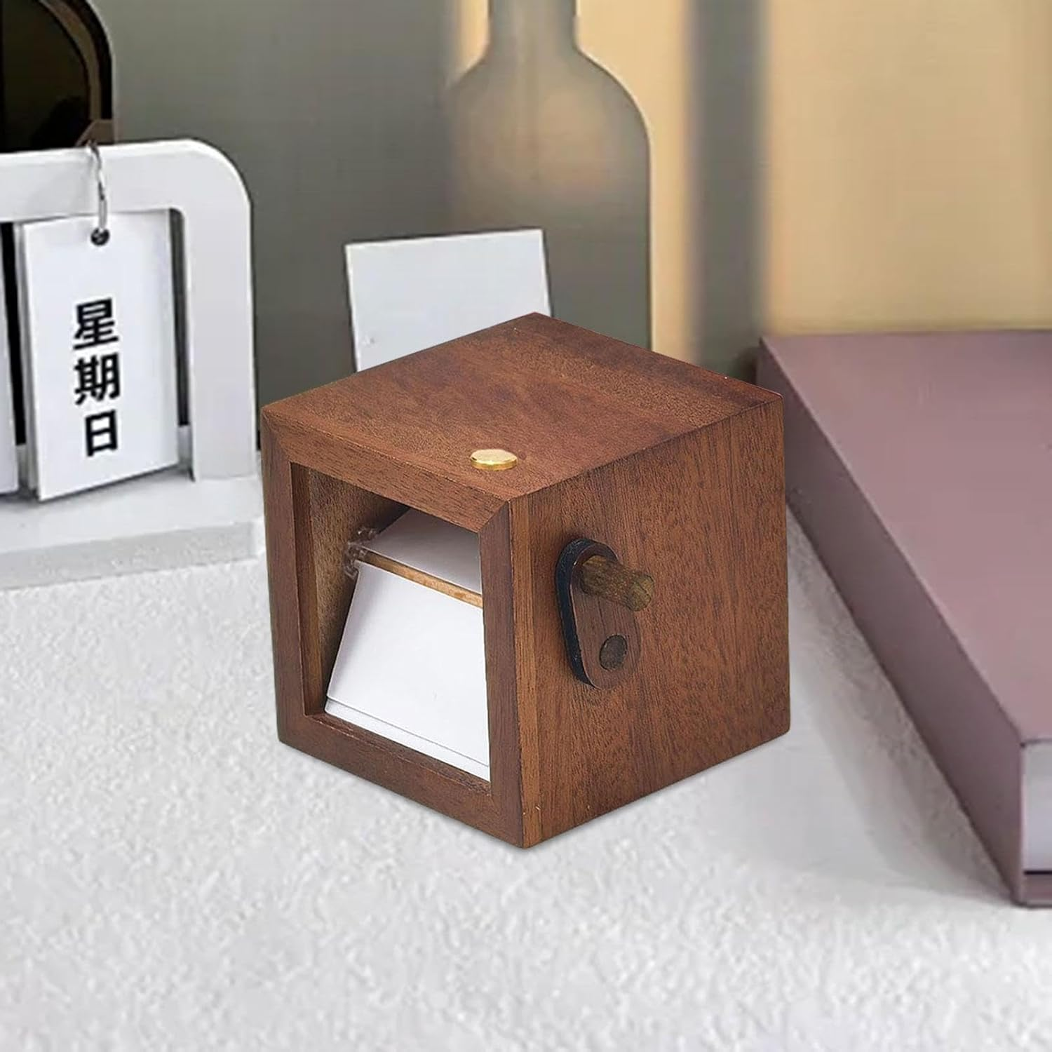 Manual Photo Album, Picture Flip Book, Unique Gift, DIY, Elegant Hand Crank Animation Machine for Anniversary, Mother'S Day, Birthday, 16 Pages, as Described