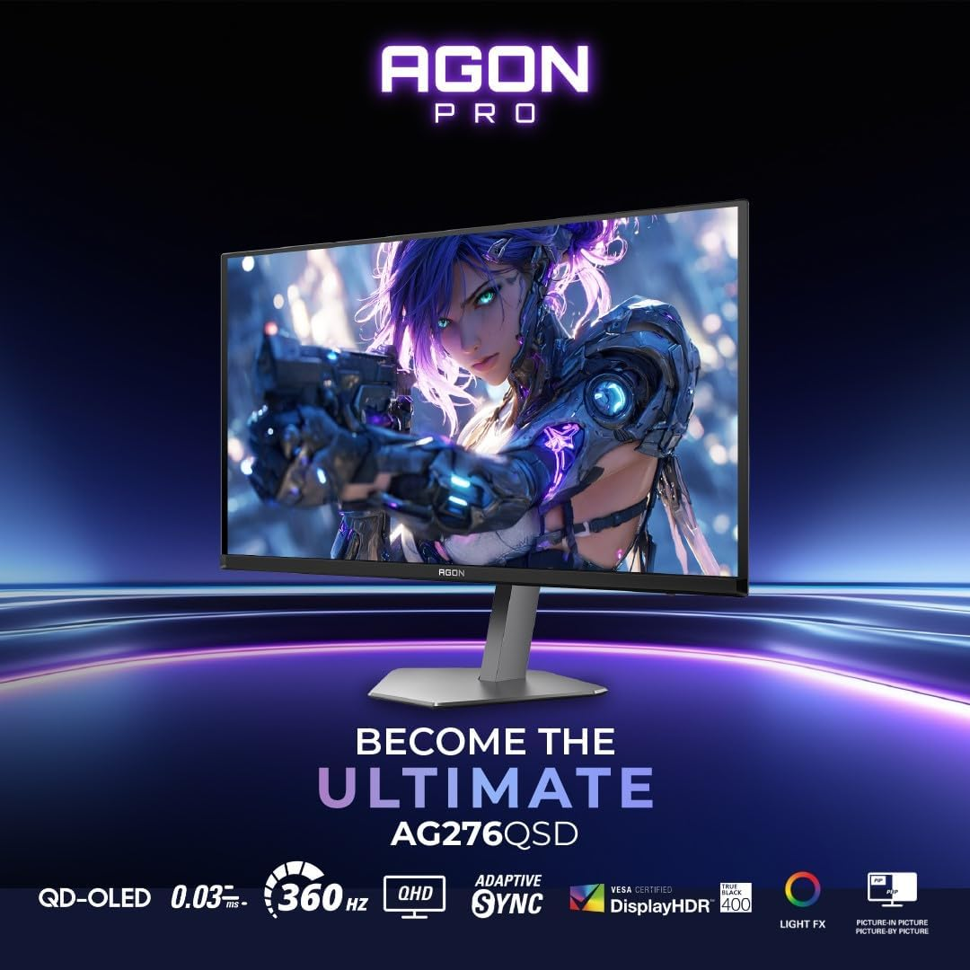 AOC Agon AG276QSD 26.5" QHD QD-OLED Gaming Monitor