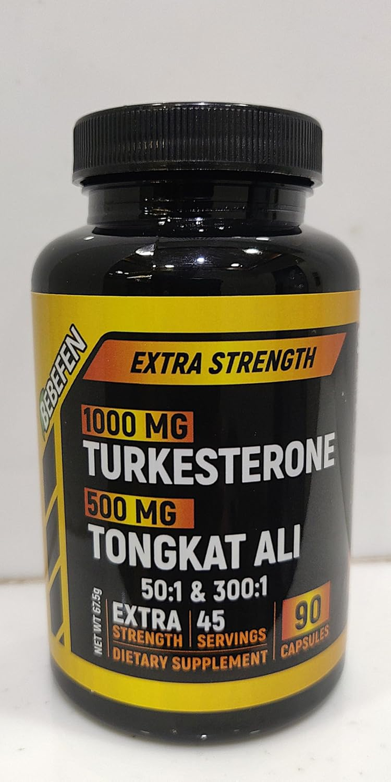 Turkesterone and Tongkat Ali Supplement - Tongkat Ali Extract and Turkesterone Supplement for Men - Non-Gmo (90 Capsules) image number 1