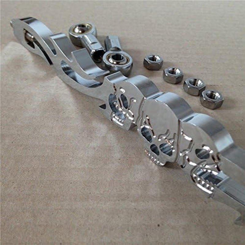 HK MOTO Chrome Skull Shift Linkage for Harley Softail Fxdwg Dyna Glide Flhr Flt image number 2