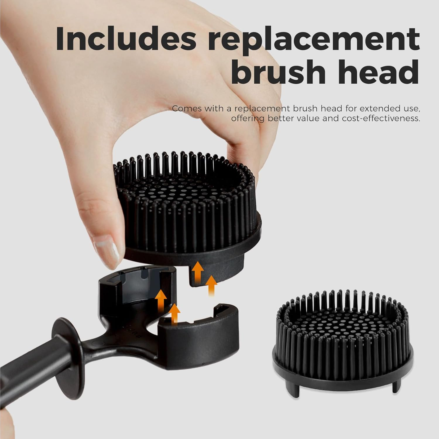 Cleaning Brush, Caffobiz Silicone Brush 58Mm Espresso Machine for Breville - Non-Scratch Portafilter, Caffobiz with Extra Replacement Head, Soft Silicone Washing Bristles, for Home Hotel, Cafe, Pub image number 6