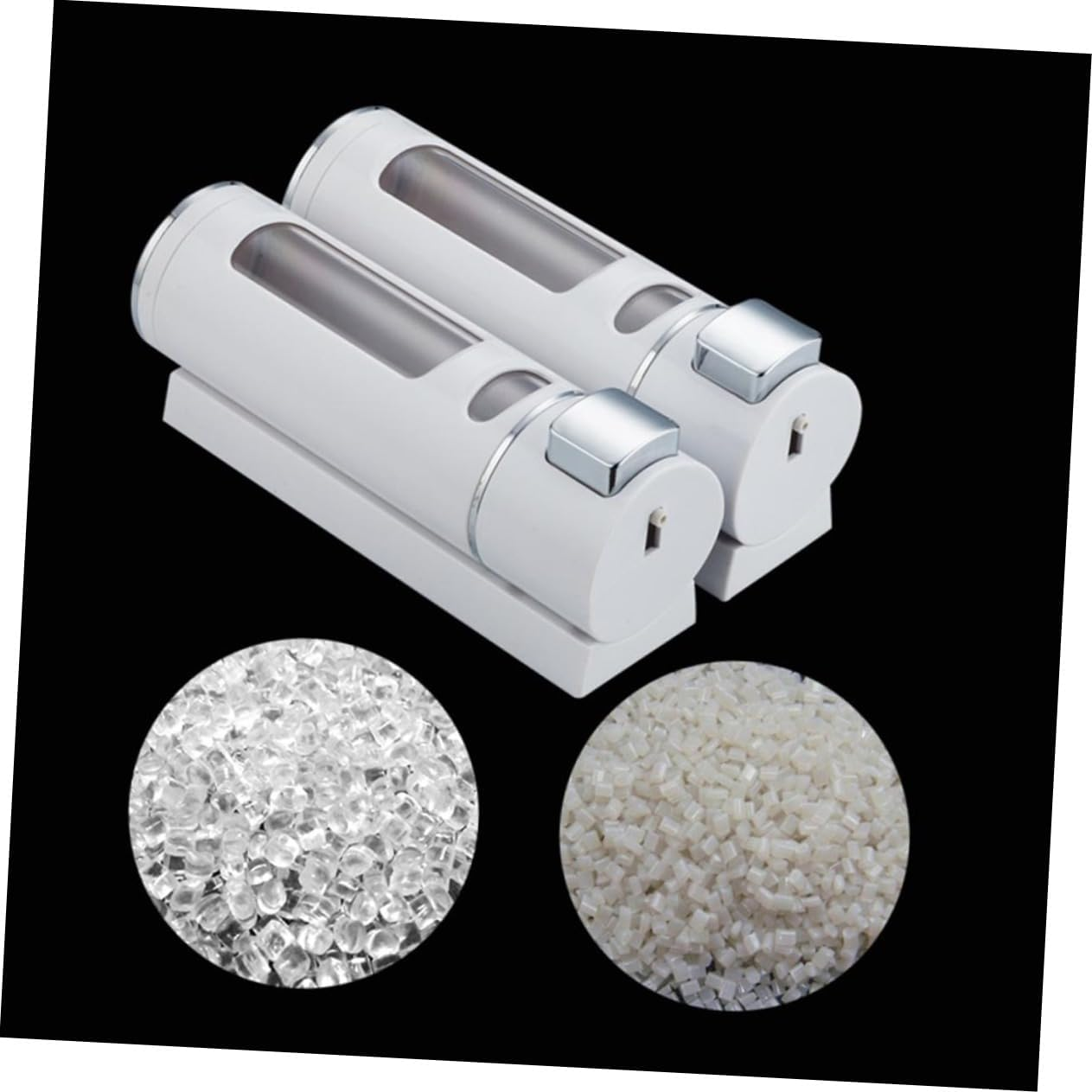 BRIGHTFUFU Manual Liquid Soap Dispenser Double-Head Abs Plastic Pump 400Ml Waterproof for Bathroom Kitchen Shower image number 6