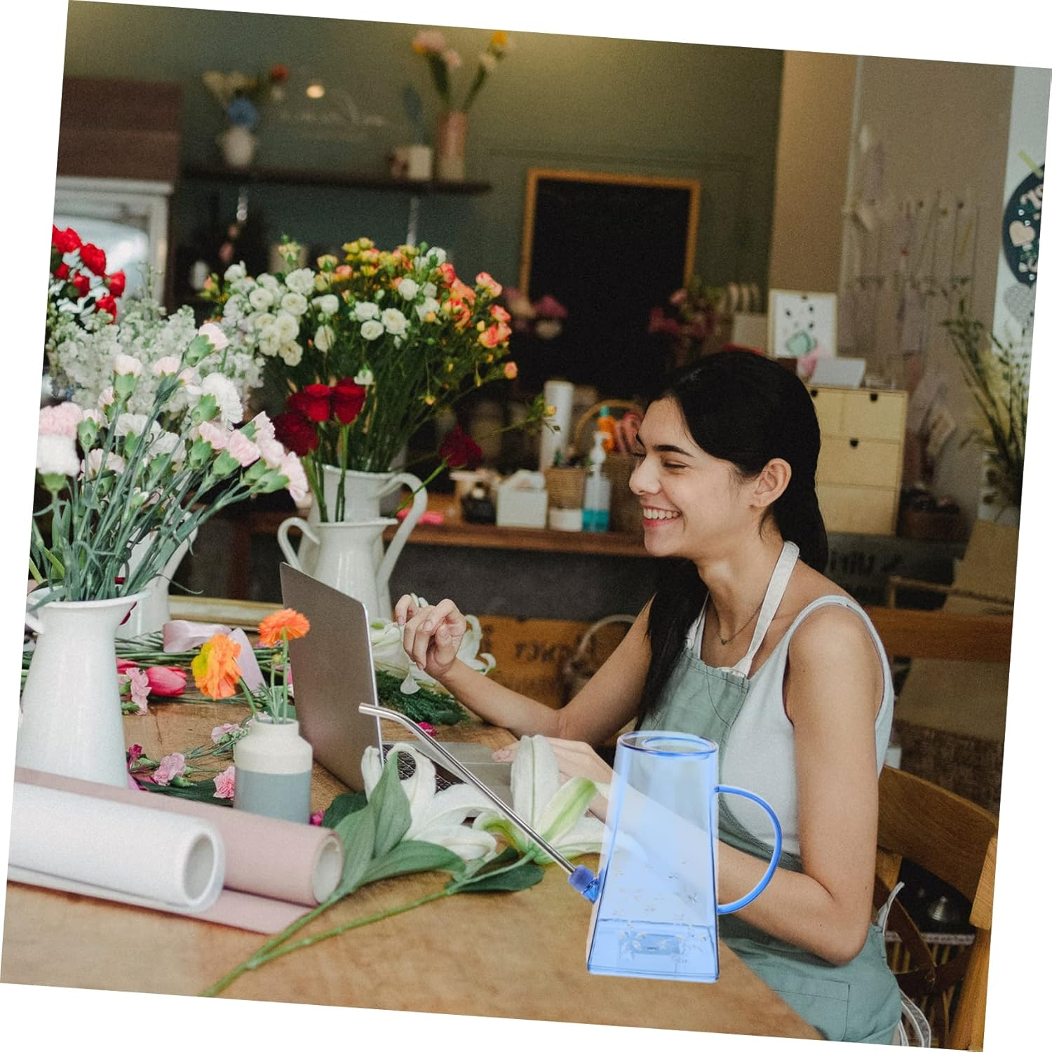 SUPVOX Long Spout Watering Can for Gardening Capacity Household Watering Pot for Indoor Plants Water and Outdoor Use image number 2