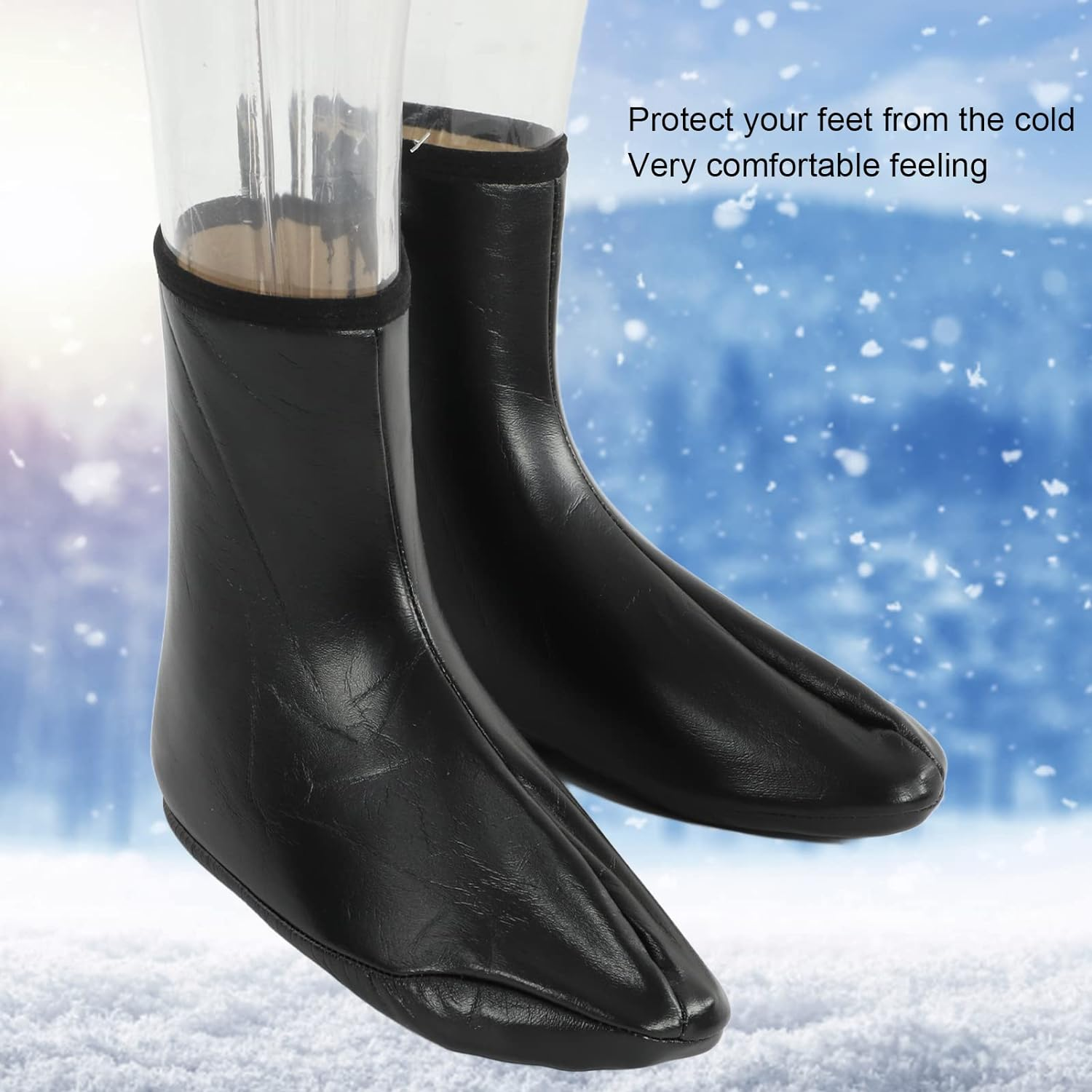 Fdit Muslim Socks, Watertight PU Leather Keep Warm Unisex Socks Islamic for Camping Fishing Sunnah Khuff (Fditrpxbfmv0E9) image number 5