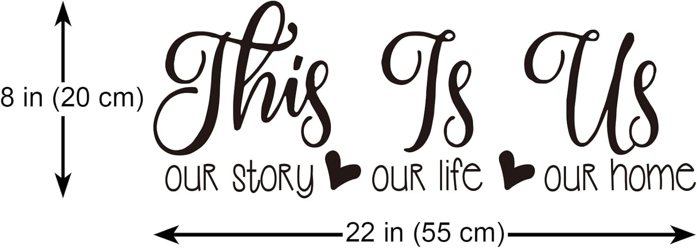 This Is Us Our Story Our Life Our Home Family Wall Decal Love Quote Vinyl Wall Lettering Home D&eacute;cor image number 1