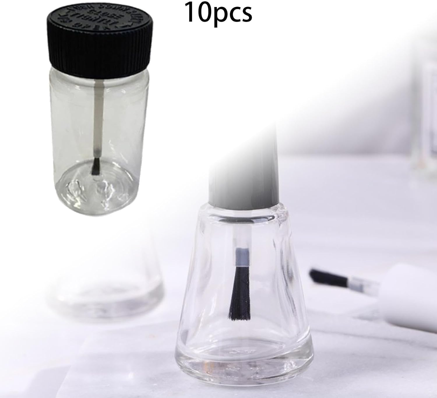 10 Pieces Empty Touch up Paint Bottles Touchup Paint Bottles 2Oz Fluid Capacity Reusable Paint Touch up Bottle image number 5