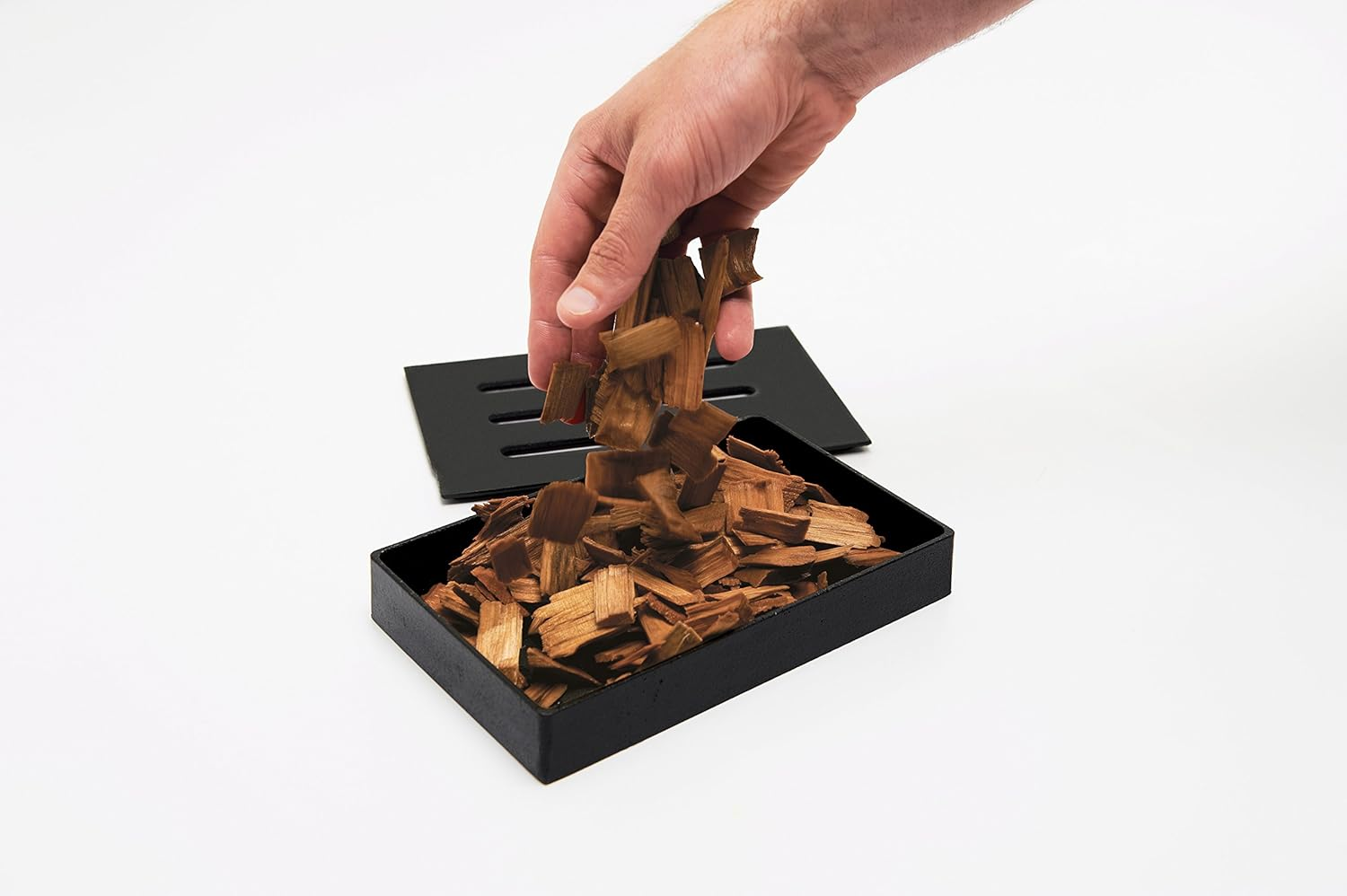 Grillpro 00150 Cast Iron Smoker Box, Black, 5" L X 1.5" H X 8" W