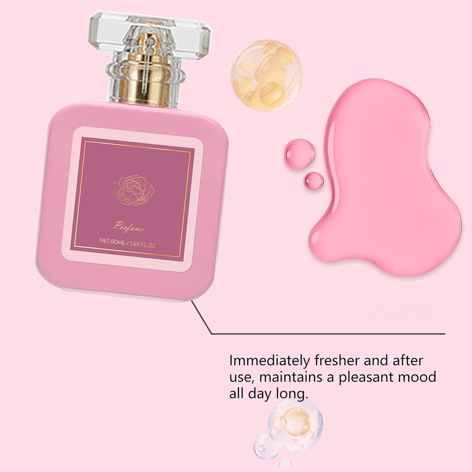 Parfum Spray, Delicate Female Perfumes, Romantic & Arabian Perfume for Women, Vanilla & Fruity Scent, Strawberry Vitality Fragrance, Long-Time Fragrance, for All Occasions (2Pcs) - 2Pcs image number 3