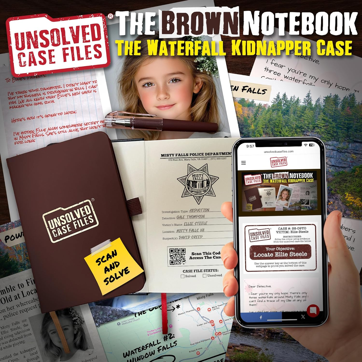 Unsolved Case Files Detective'S Notebook | 3 Pack of Pocket-Sized Blank Notebooks for Crime Fans | 3 to Solve - Black, Brown, Red Mini-Notebook | Portable Field Journal for Diary, Notes, Planner image number 4