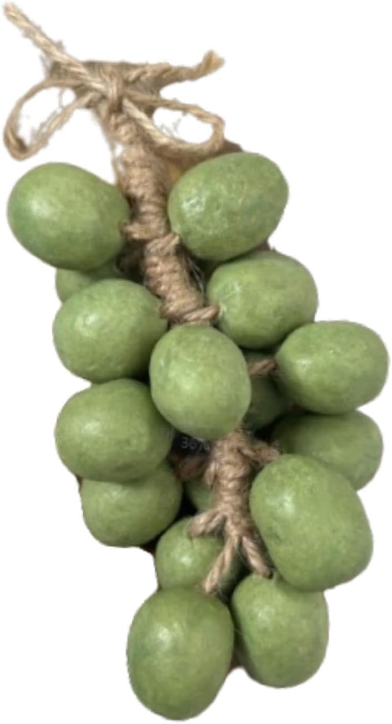 Perfk Grape Shape Soap Hanging Decoration, Handmade Soap Scent for Women Men Face Body Wash Boyfriend Daughter Birthday Gift, Green 16Pcs