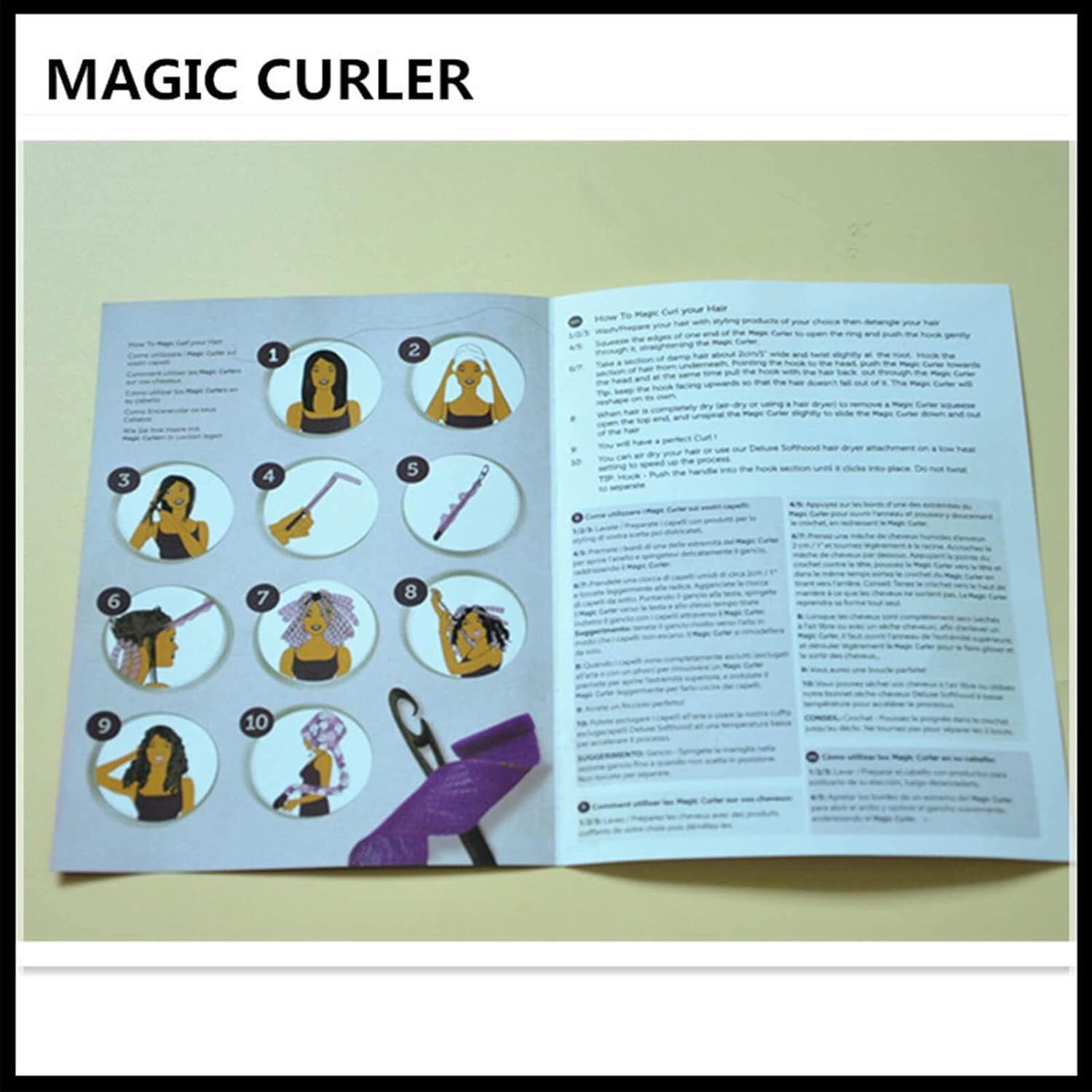 (30PCS 55Cm/21.65") - Orgrimmar Magic Hair Curlers Curls Styling Kit, DIY No Heat Hair Curlers for Extra Long Hair up to 22" (55 Cm) (30PCS 55Cm/21.65") image number 6