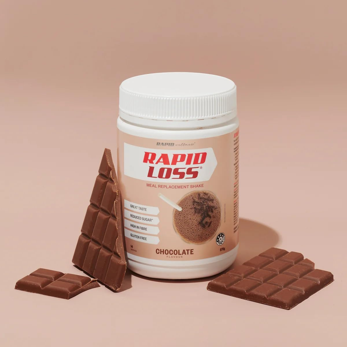 Rapid Loss Gluten Free Chocolate Meal Replacement Shake 575G