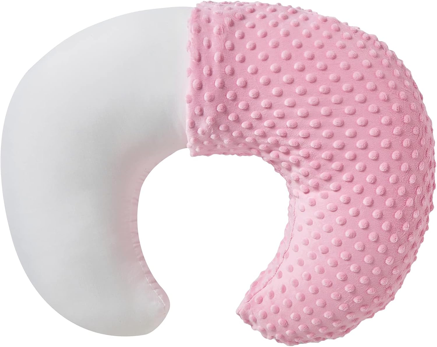 Nursing Pillow and Positioner with Cover for Breastfeeding and Bottle Feeding, Propping Baby, Tummy Time, Baby Sitting Support, Awake-Time Support (Orchid, 22" X 17.7" X 5.9")