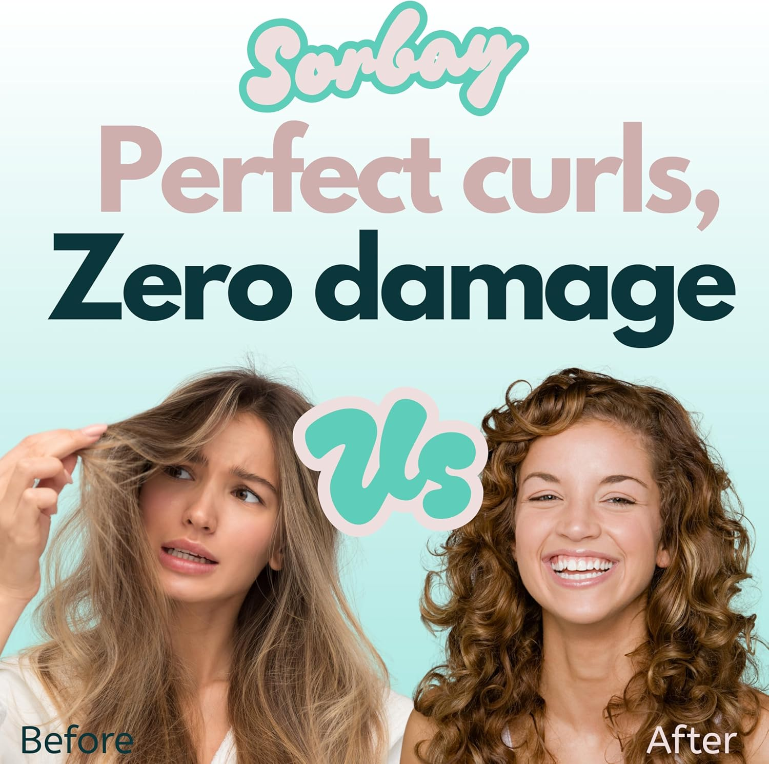 Sorbay Define Curls Brush for Curly Hair Products for Wavy Straight Bounce Curly Hair Brush Curling Comb Hairbrush Curl Define Brush Suitable for Women and Men (UK BRAND) image number 1