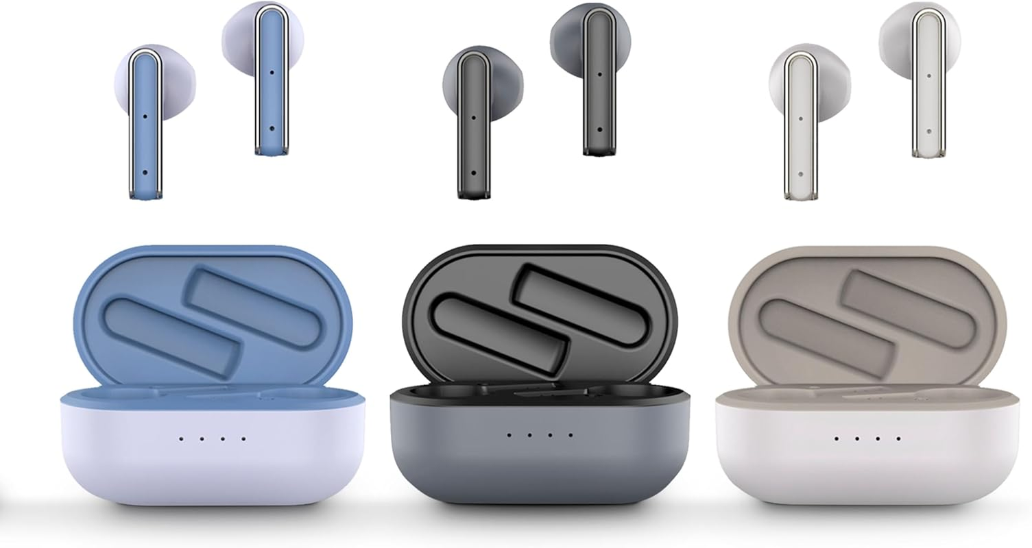 Energy Sistem Earphones True Wireless Style 4 Stone (True Wireless Stereo, Compact Design, Long Battery Life, App Tuya) - Grey - Gray image number 5
