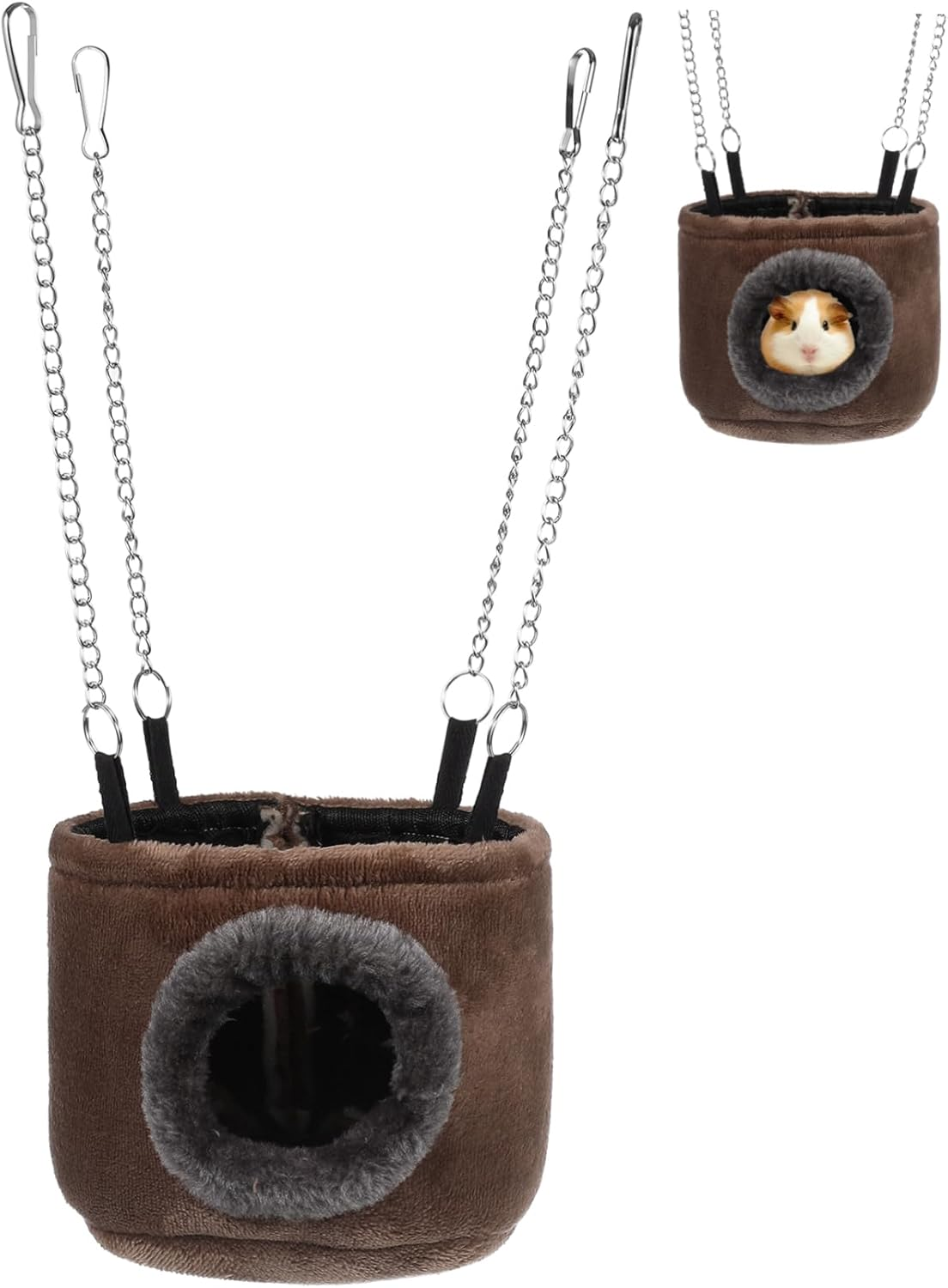 WINOMO Pet Hammock Hamster Hanging Toy Snuggle Hut for Squirrel, Chinchilla, Guinea, Pig, Rat, Mice, Small image number 3