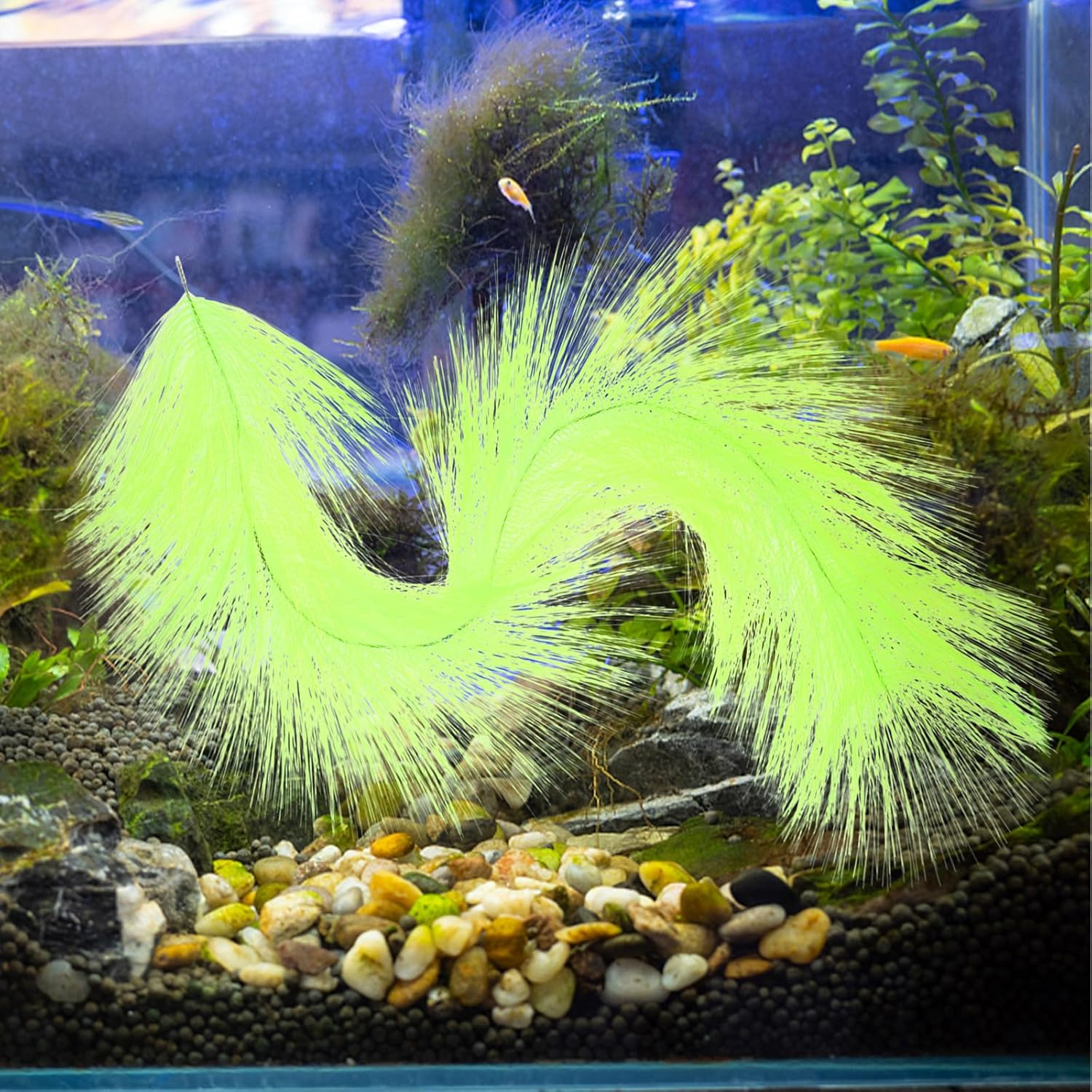 MUELODSIC Rust-Resistant Fish Breeding Grass Aquarium Hideout for Tank Spawning and Fish Habitat Decorative Aquatic Plant Simulation and Aquatic Pets image number 3