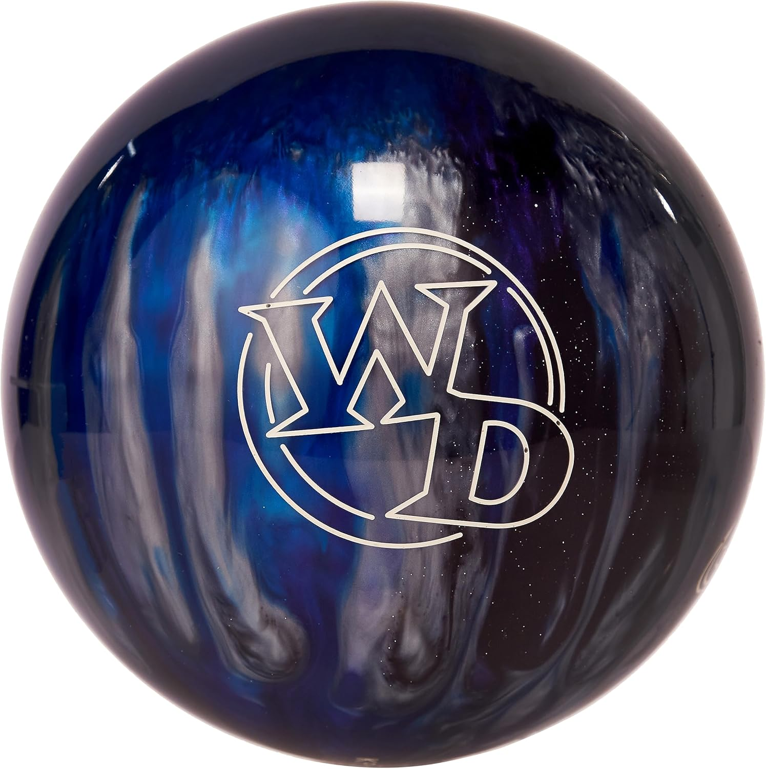 Bowlerstore Products Columbia 300 White Dot Bowling Ball- Blue/Black/Silver image number 2