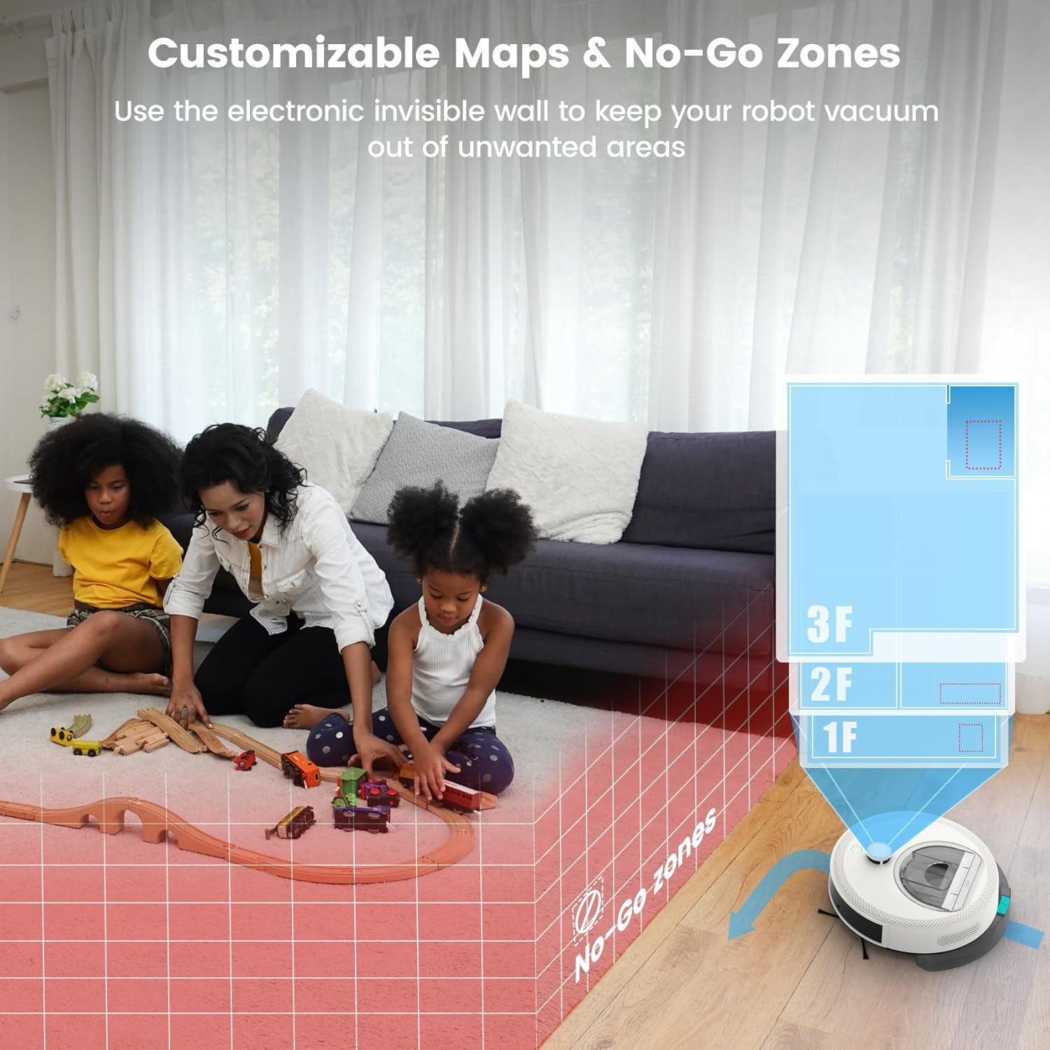 OKP L6 Aqua Robot Vacuum Cleaner and Mop, Dtof Navigation, 6000Pa Suction, 150 Mins, Custom Cleaning & 3D Mapping, PSD 190&deg; Obstacle Avoidance Tech, for Pet Hair/Carpet, App & Alexa, 2.4G & 5G Wifi