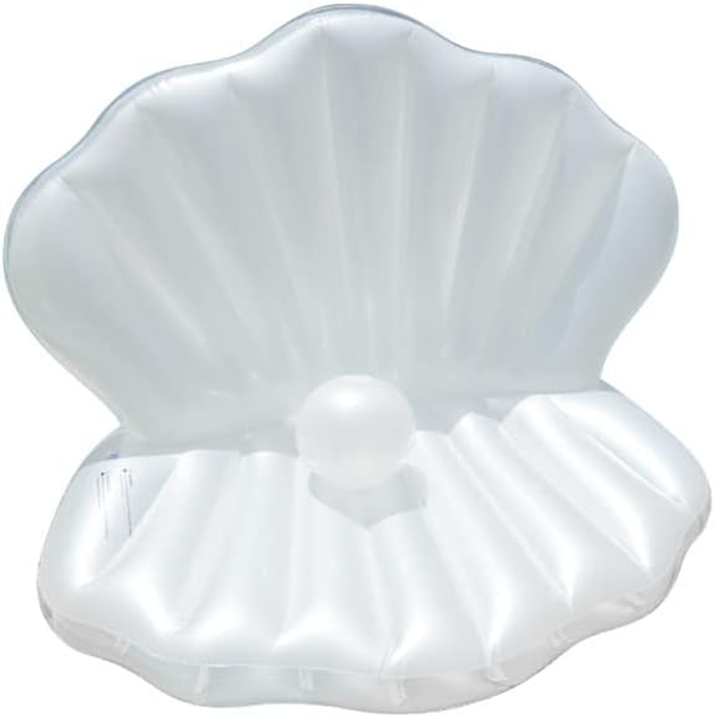Baronhong Inflatable Shell Pool Swimming Ring, 45 Inches, Giant Shell Toy, Pearl Ball, Birthday Party, Swimming Pool, Summer Decoration