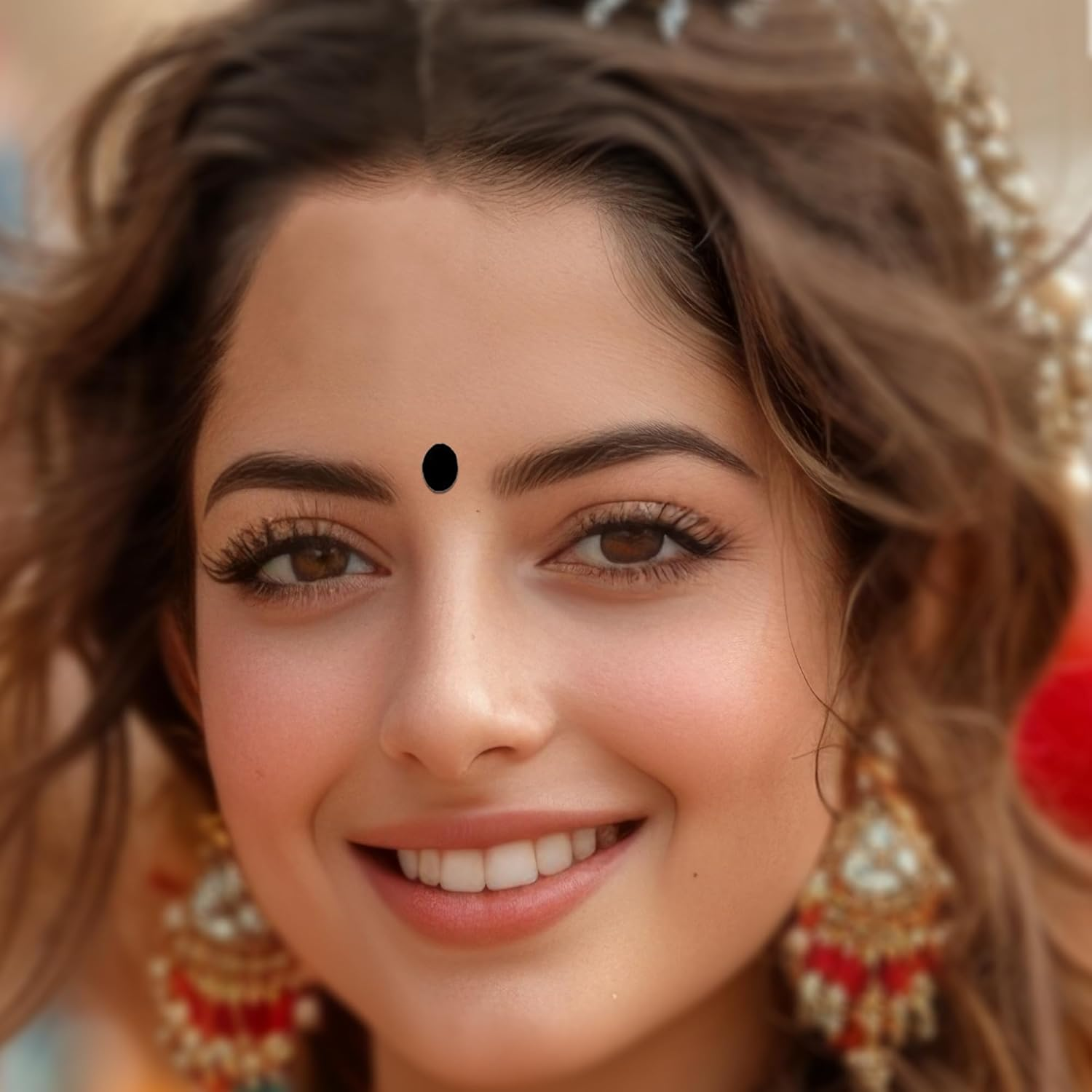 Comet Busters Tear Drop, Round, Square and Oval Black Bindis (BV974)