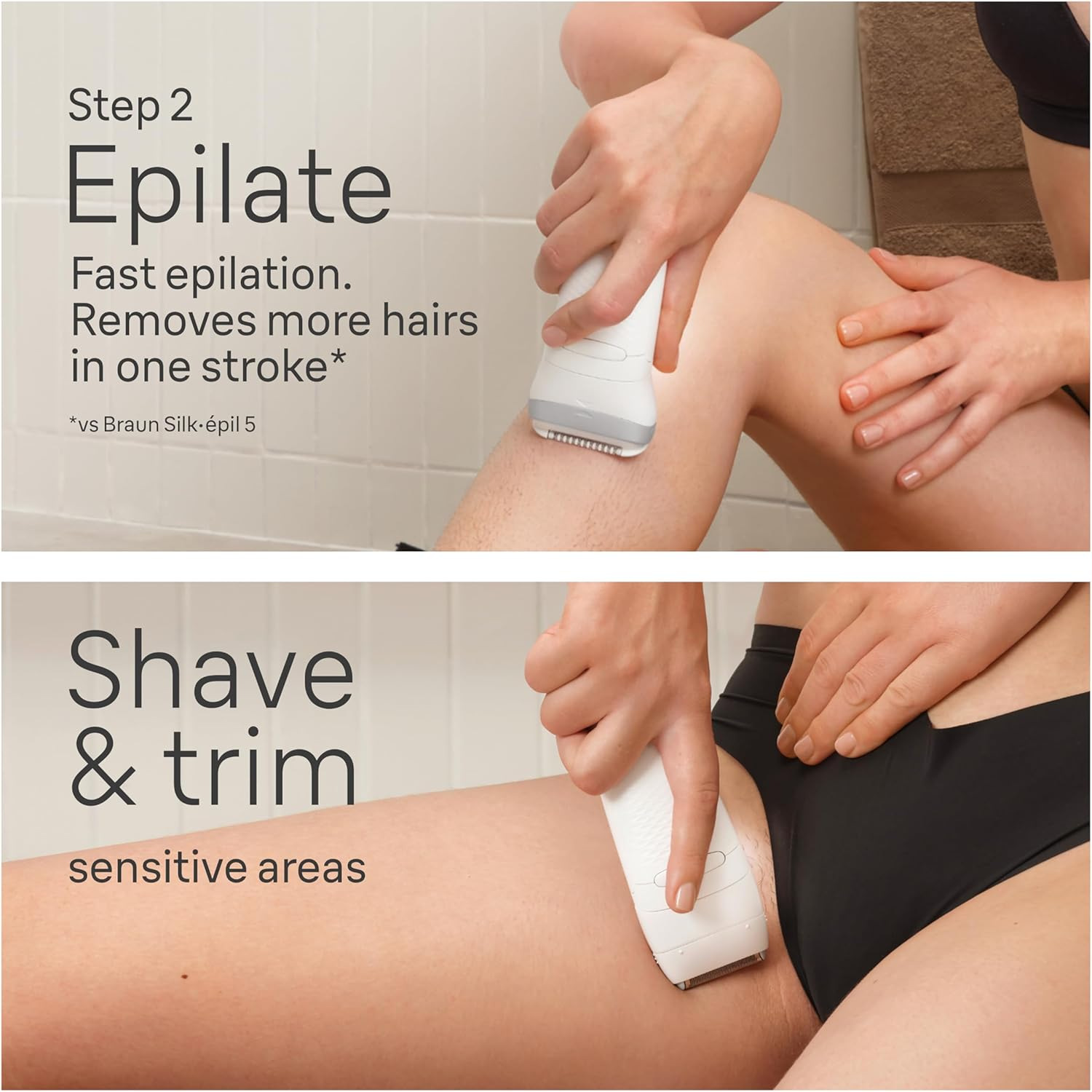 Braun 7-081 Silk-&Eacute;pil 7 Skinspa Epilator for Wet and Dry, Lasting Smooth Skin, Silver image number 4