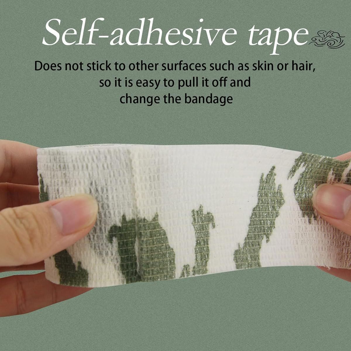 AIMALL Camouflage Self - Adhesive Elastic Bandage Set, 5Cm Width, 4.5M Length, Outdoor Sports Protection, Skin - Friendly, for Wrist/Ankle Support - 1 image number 6
