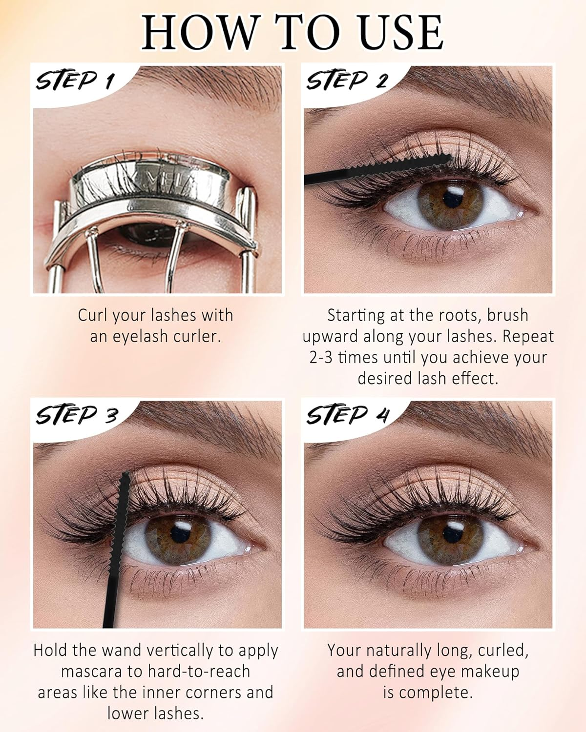 Ultra-Fine Mascara for Short Eyelashes, 2 Pieces, Waterproof Mascara, Purple Long Eyelashes, Durable, Non-Clumping, Highly Pigmented Colourful Mascara Lengthening and Voluminous, Makeup for Cosplay image number 1