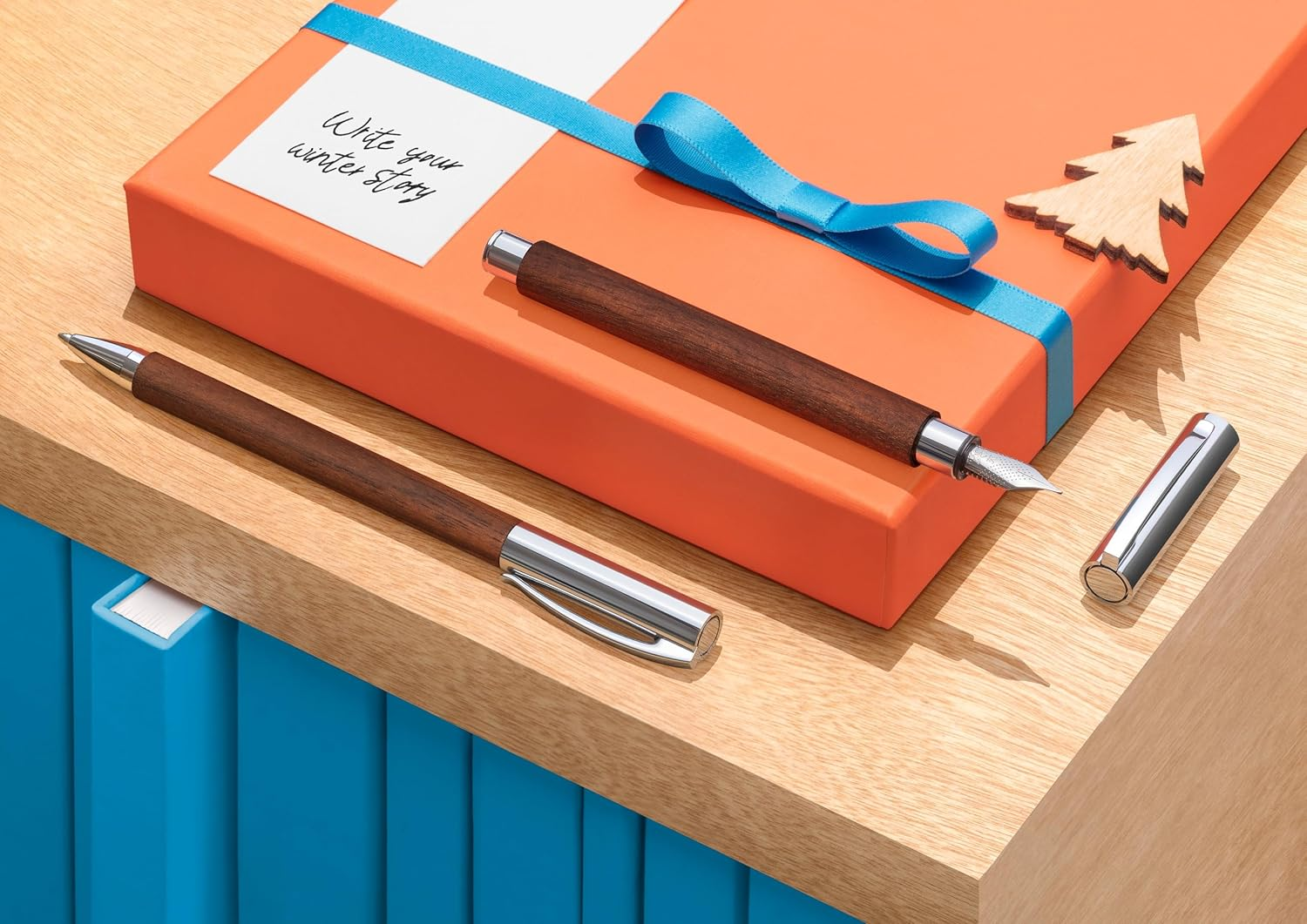 Faber-Castell Ambition Walnut Wood B Fountain Pen