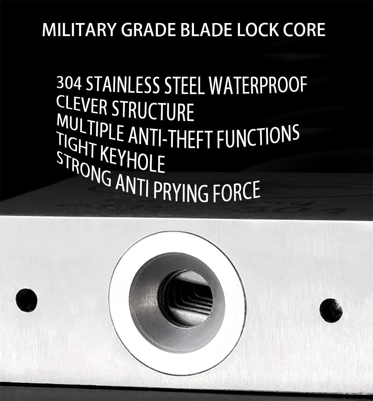 Bike Chain Lock, Gate Chain Lock, 304 Stainless Steel Materials. No Rust, Corrosion Resistance, Premium Case-Hardened Security for Motorcycles, Bike, Generator, Gates,Outdoor (20 INCH Chain Lock) image number 5