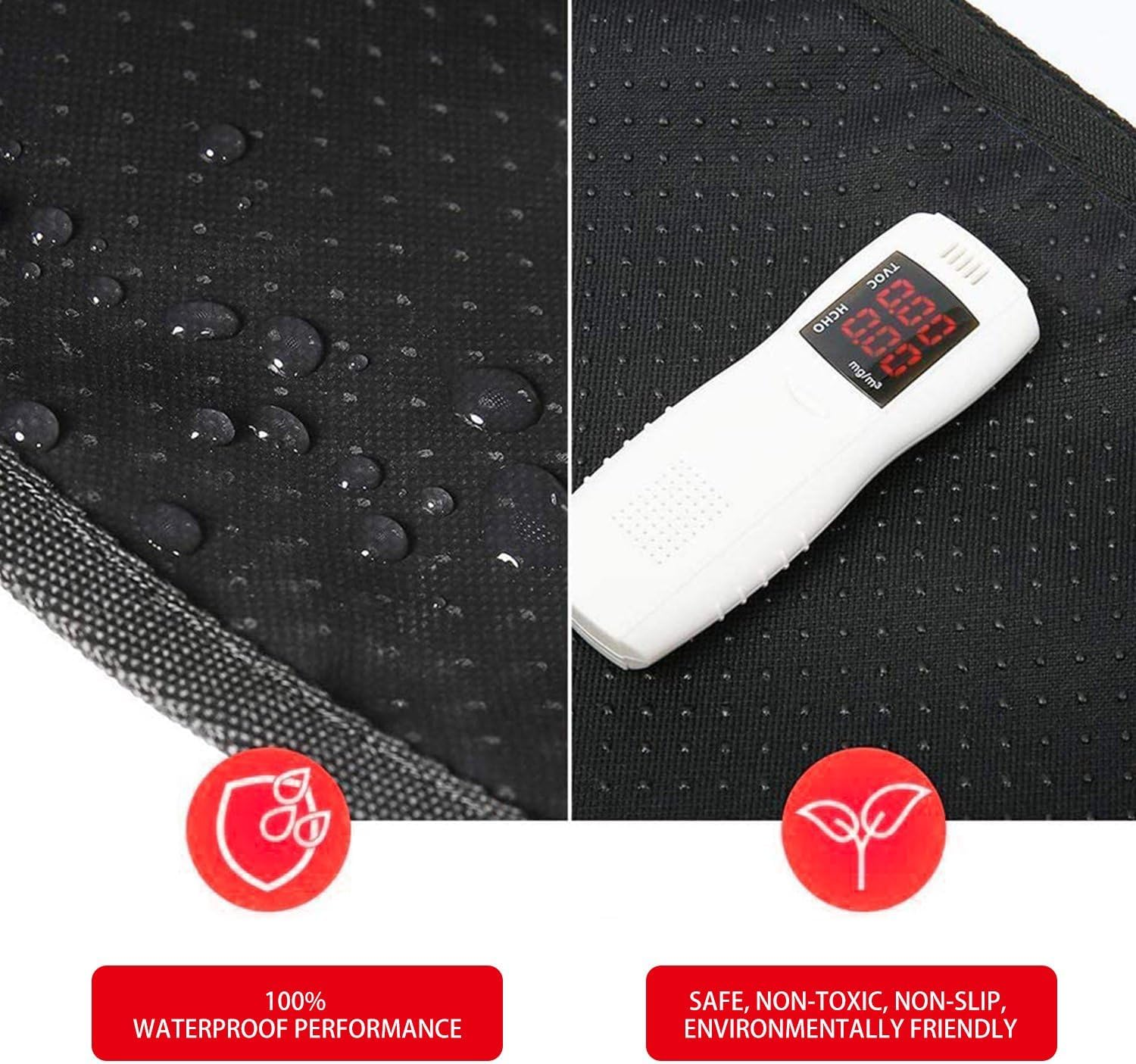 Truepal 75 X 55Cm Waterproof Double-Layer Cat Litter Mat Trapper Foldable Pad Honeycomb Black Hole Design Pet Rug Kitty Litter Trapping Mat Scatter Waterproof Control for Litter Box Carpet