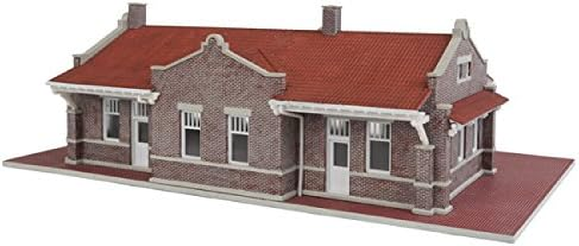 Walthers Cornerstone Brick Mission Style Depot Train image number 2