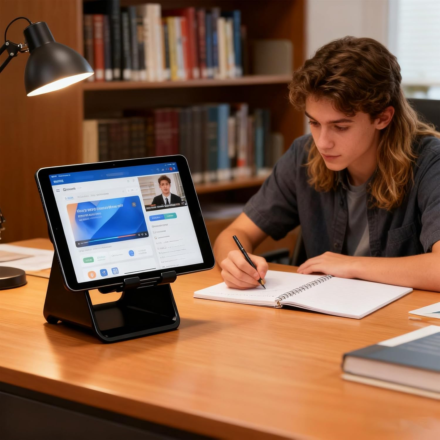 Wireless Speaker - Phone Stand Amplifier Audio,360 Degree Rotate Travel Speaker with Colorful Light | for Men Teen Home Night Shower Kitchen Bathroom image number 6